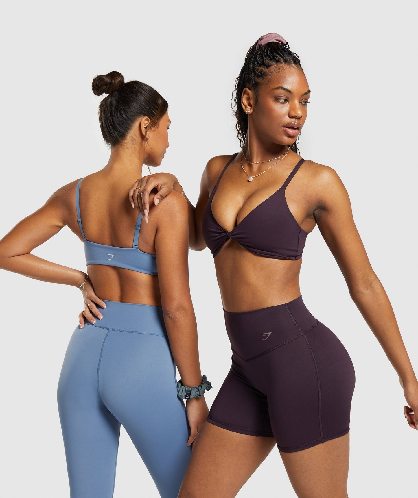 Gymshark Elevate Twist Front Bralette - Plum Brown