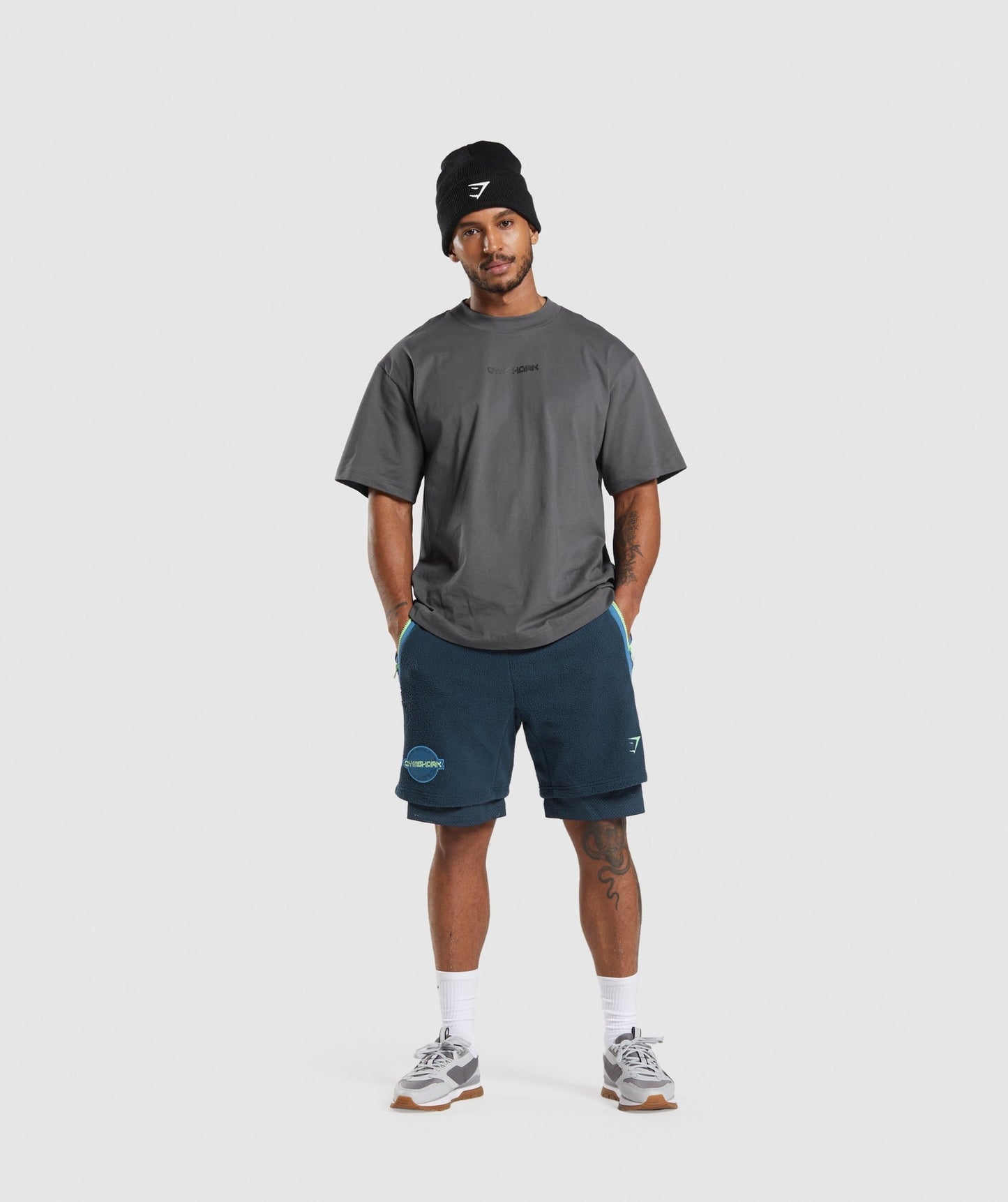 Gymshark Vibes Shorts - Navy/Lakeside Blue