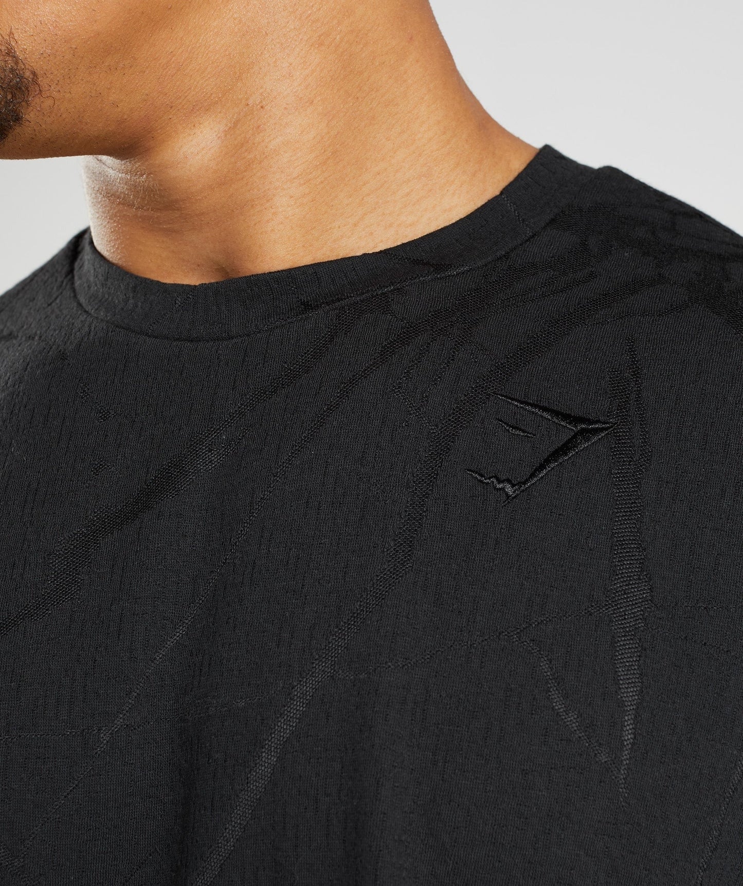 Gymshark Power Short Sleeve Crew - Black Print