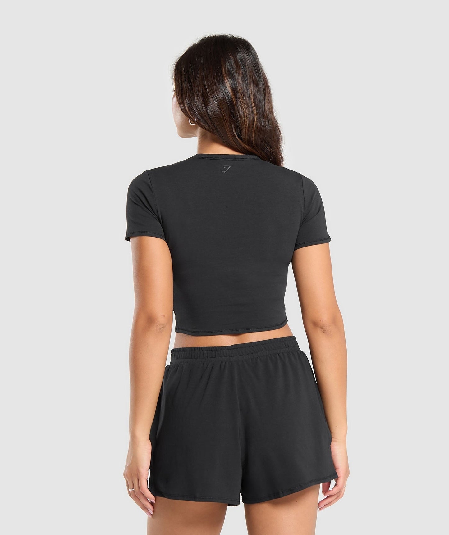 Gymshark Cotton Crop Top - Black