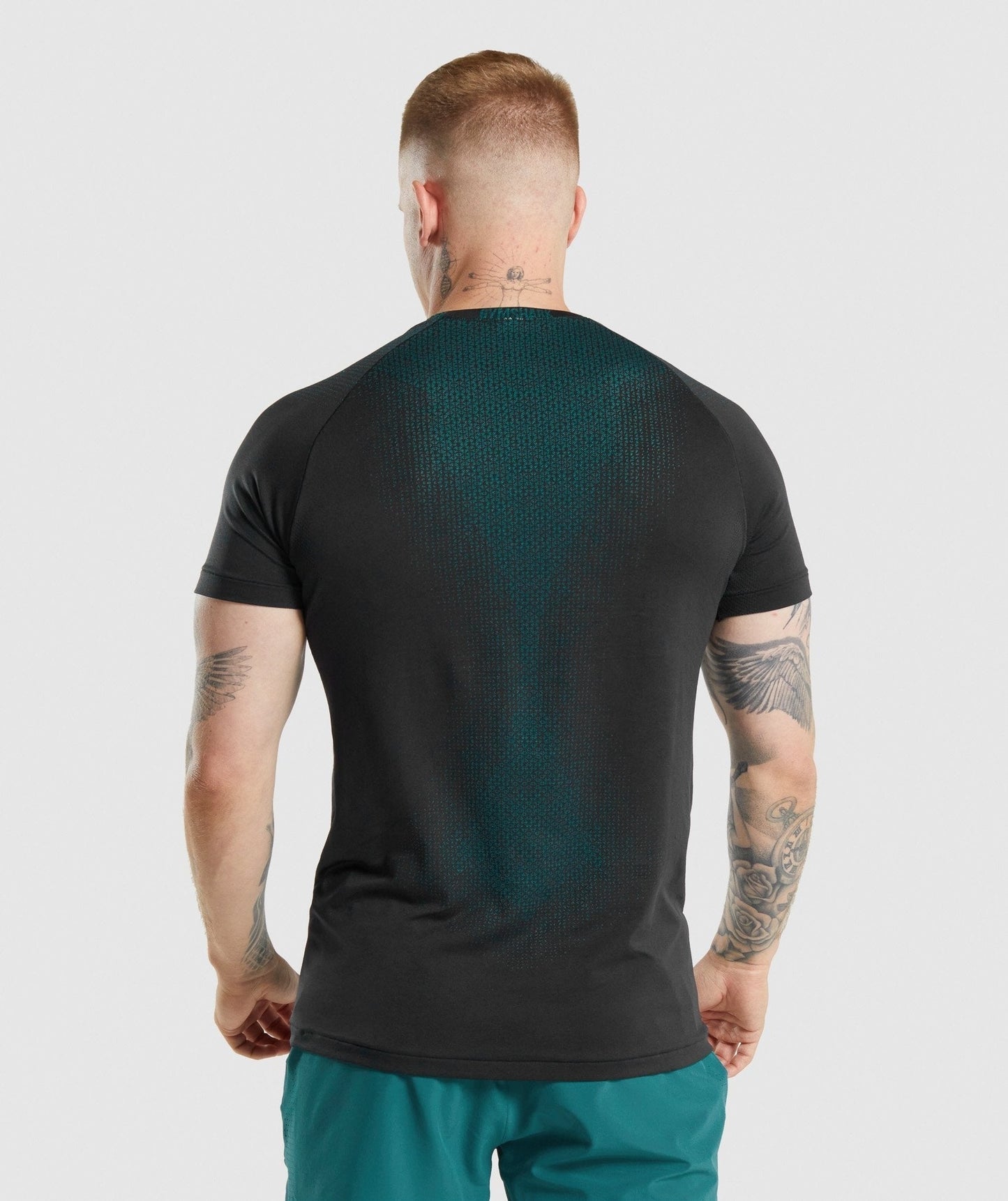 Gymshark Apex Contrast T-Shirt - Black/Teal