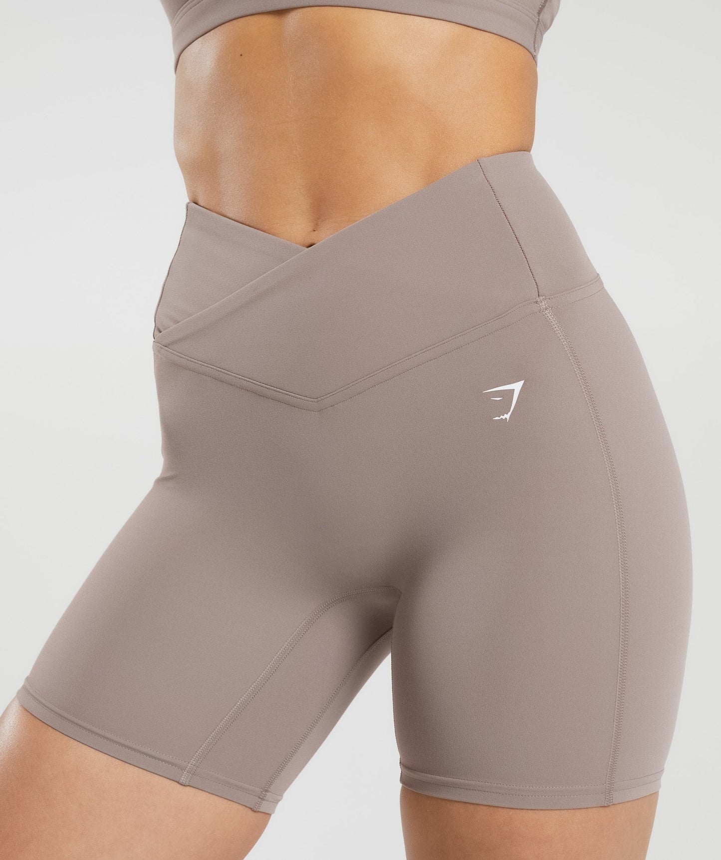 Gymshark Crossover Shorts - Washed Mauve