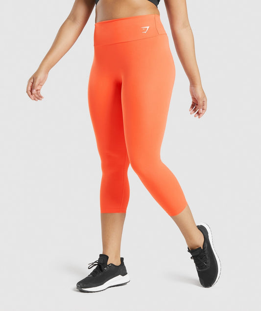 Gymshark Training 7/8 Leggings - Orange