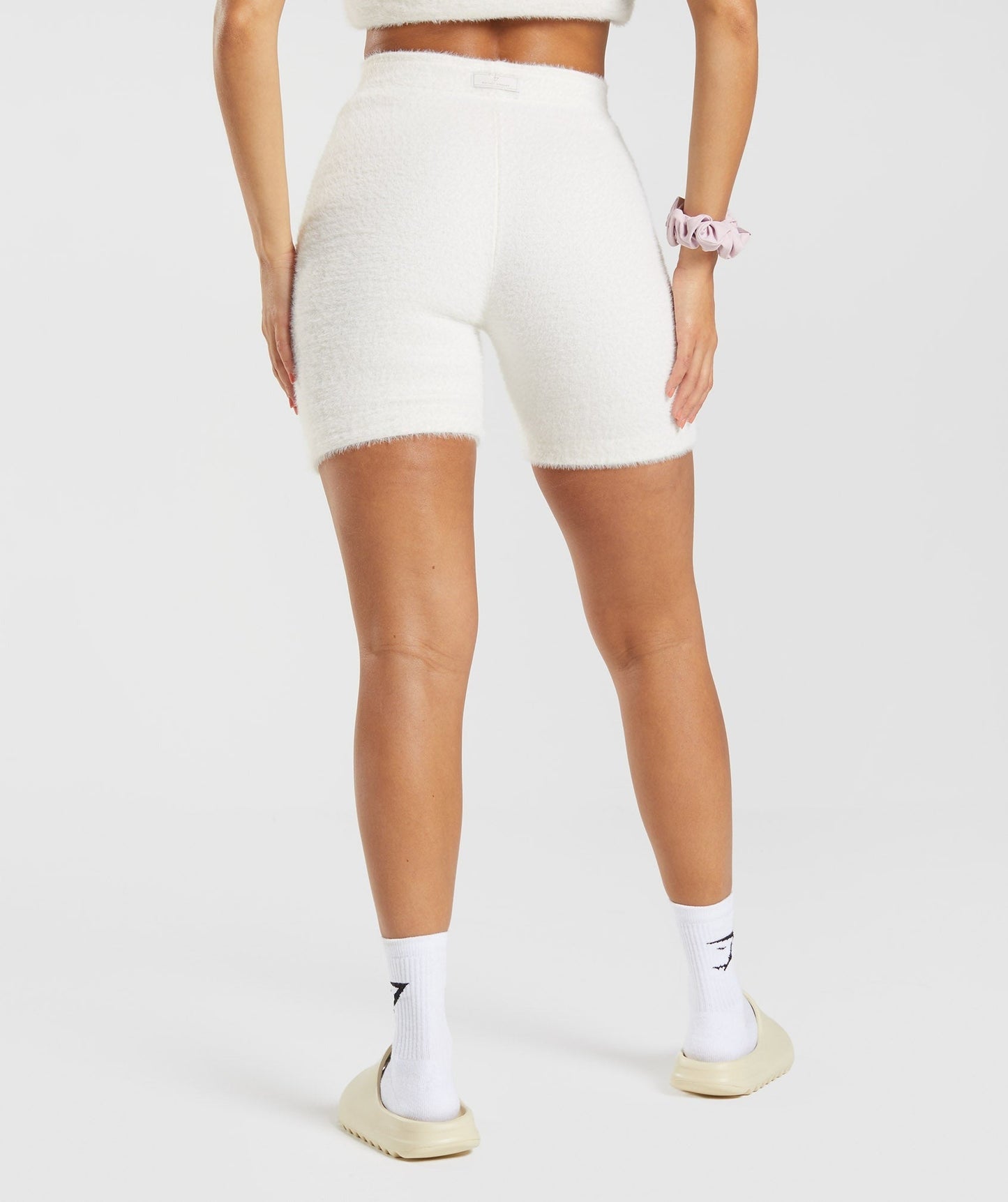 DNU Gymshark Whitney Eyelash Knit Shorts - Skylight White