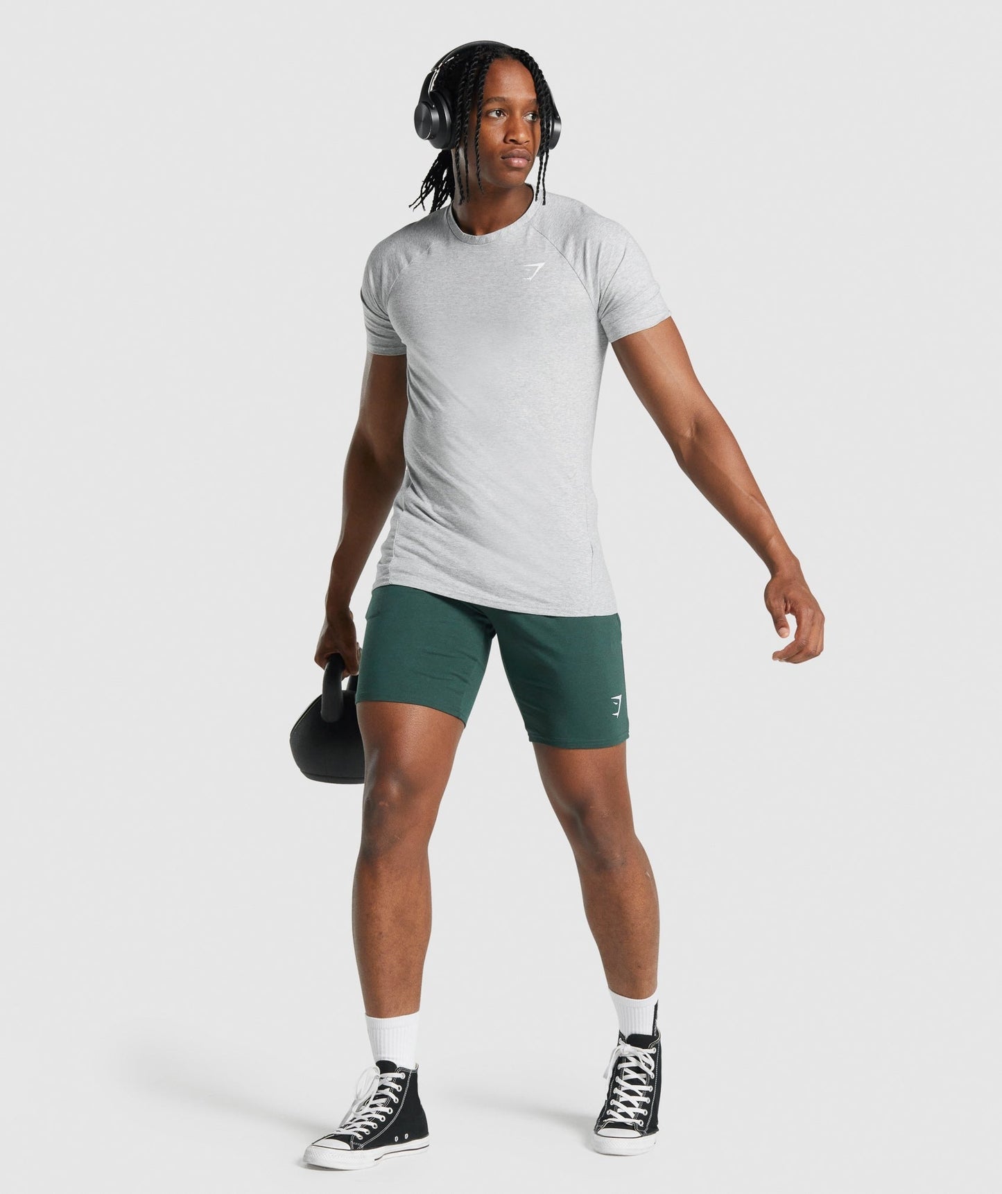 Gymshark Critical 2.0 T-Shirt - Light Grey Marl