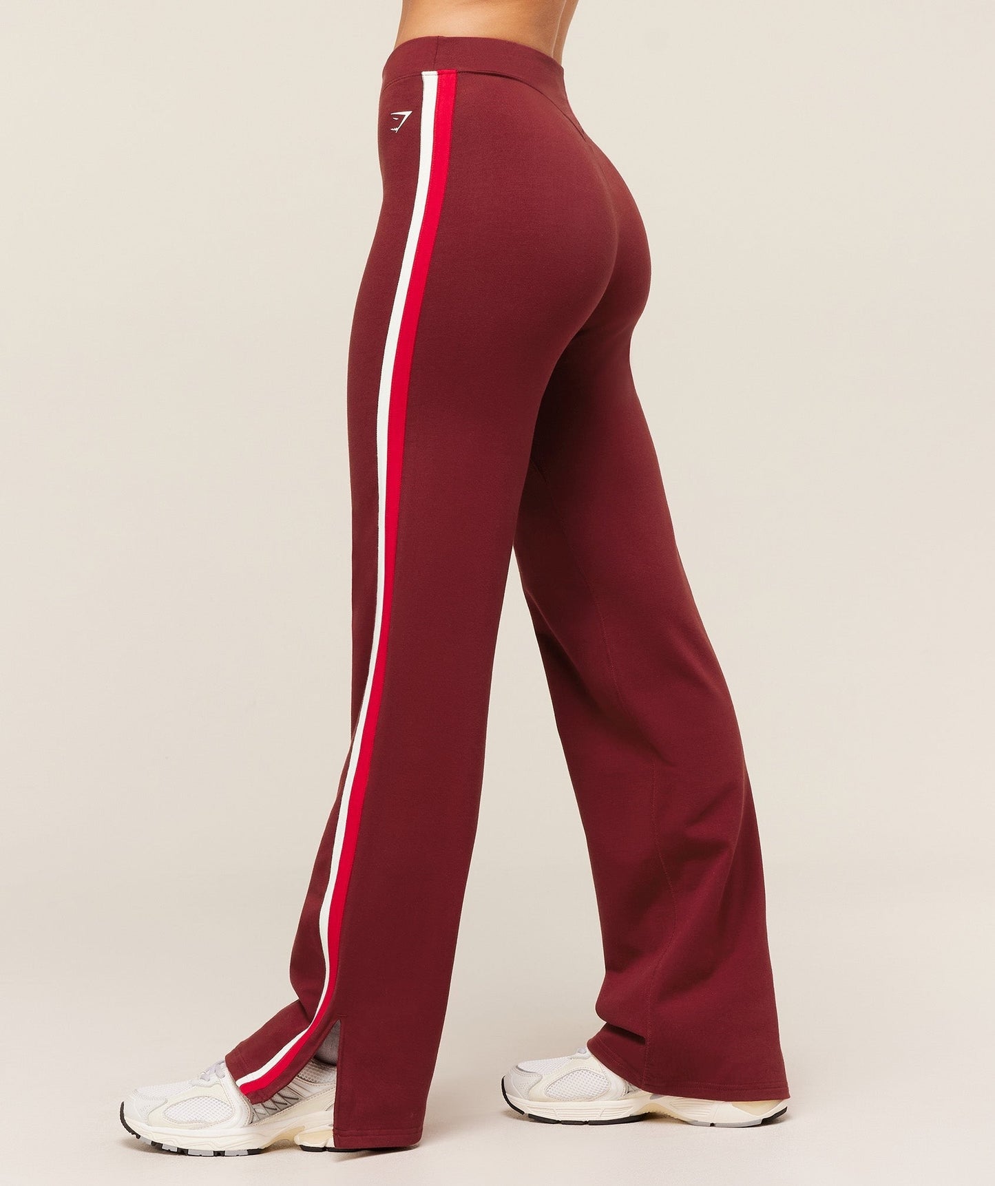 Gymshark Piping Wide Leg Pants - Sets Red/Carmine Red/Soft White