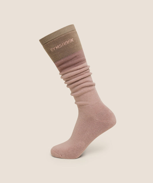 Gymshark Slouch Socks - GS Muted Pink