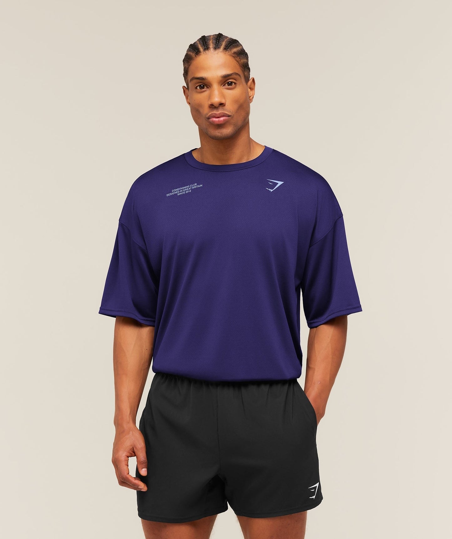 Gymshark Conditioning Club Oversized T-Shirt - Indigo Purple/Steady Purple