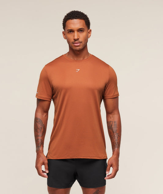 Gymshark Running T-Shirt - Spiced Brown