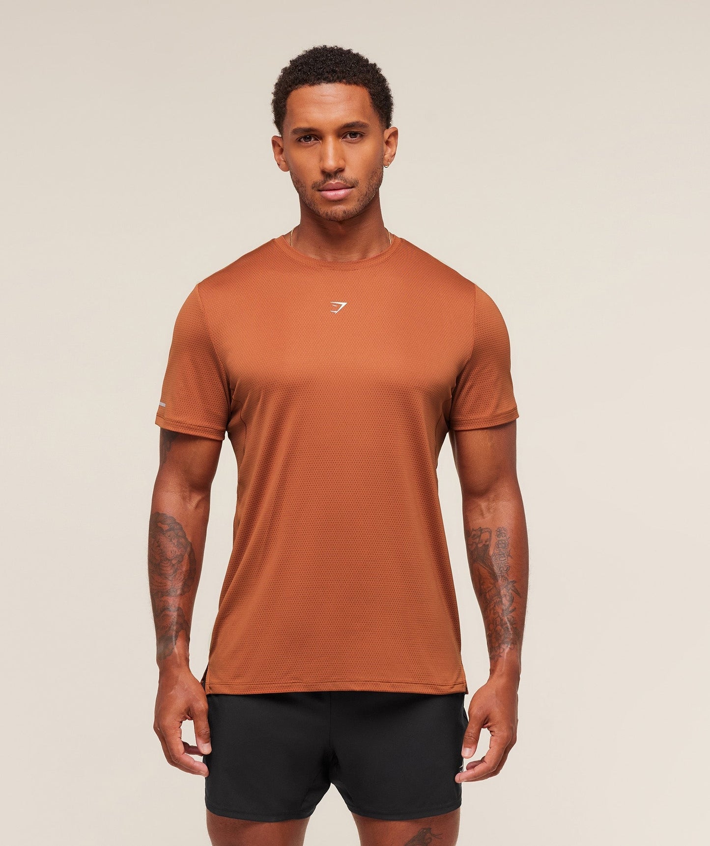 Gymshark Running T-Shirt - Spiced Brown