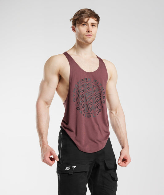 Gymshark GS x David Laid Stringer - Magenta Brown