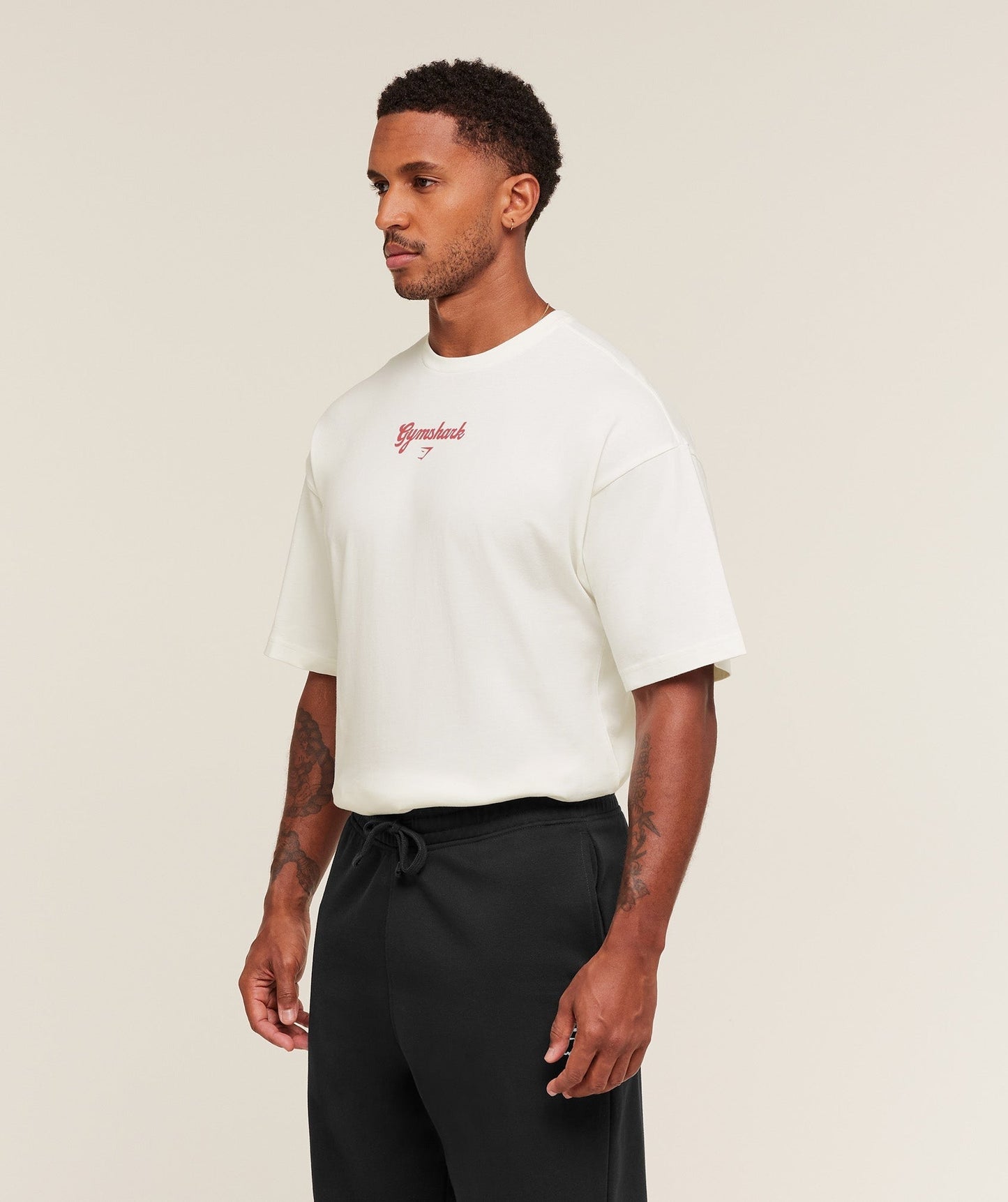 Gymshark AprÃ ̈s-Lift Club T-Shirt - Soft White
