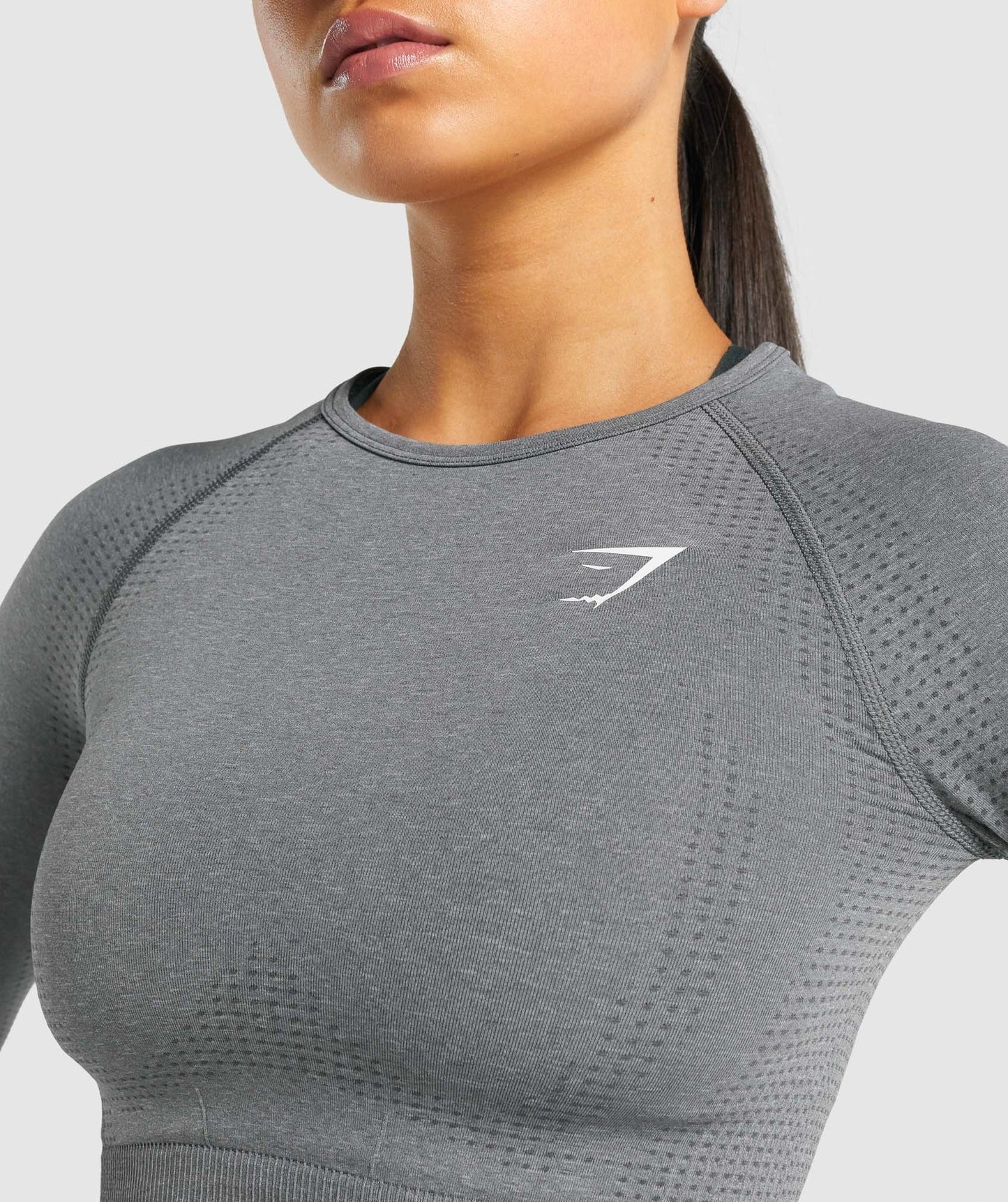 Gymshark Vital Crop Top - Smokey Grey Marl
