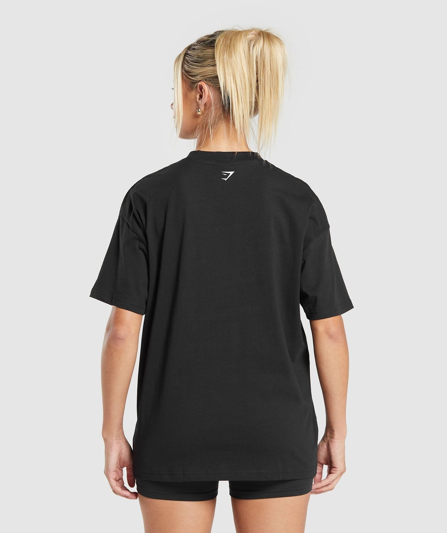 Gymshark Care Label Graphic Oversized T-Shirt - Black