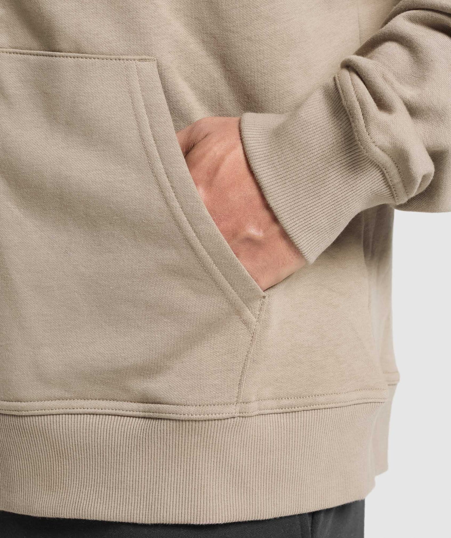 Gymshark Crest Oversized Zip Up Hoodie - Lifestyle Brown