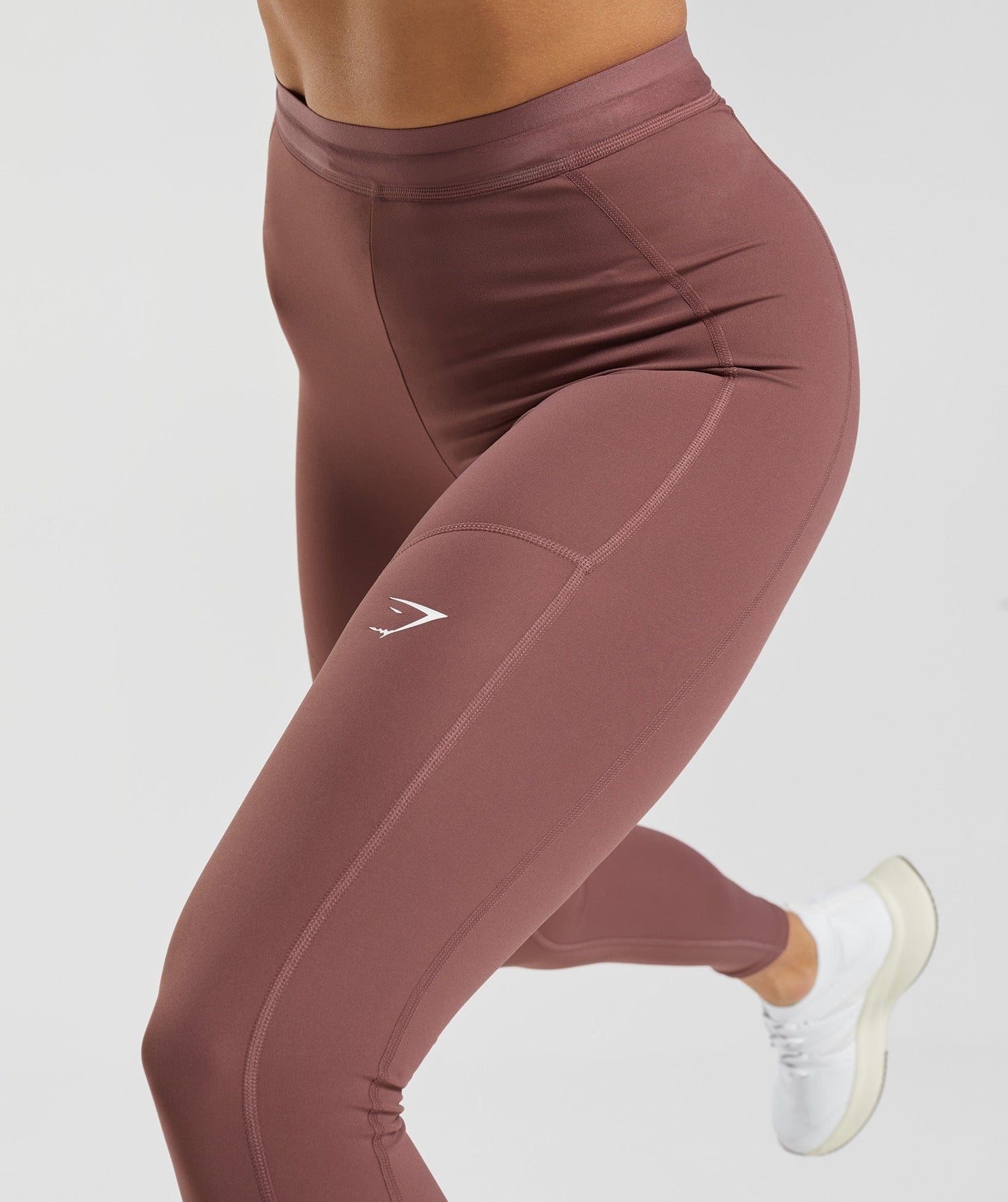 Gymshark RUNNING LEGGINGS - Magenta Brown
