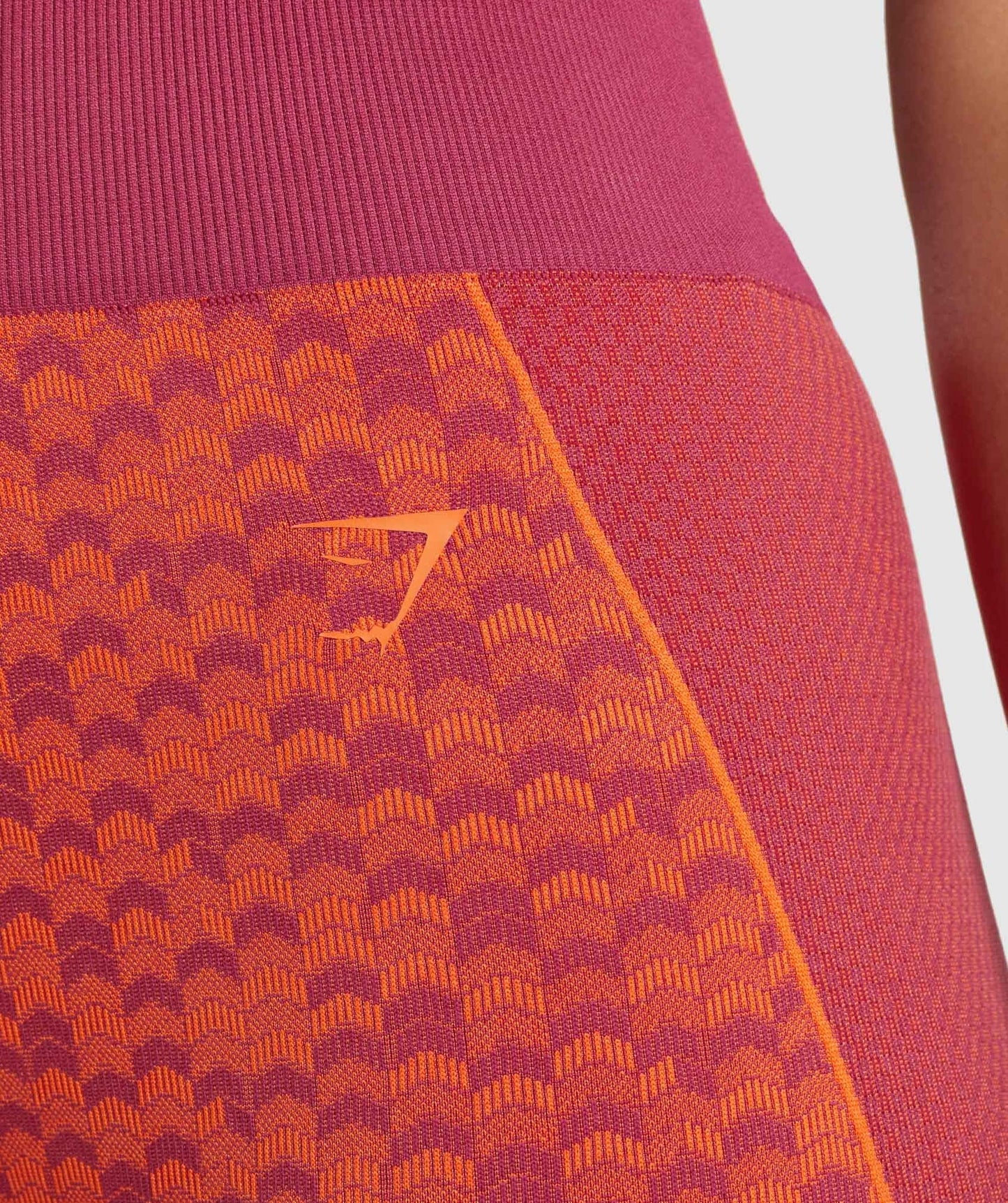 Gymshark WTFlex Seamless High Waisted Leggings - Chevron | Pink