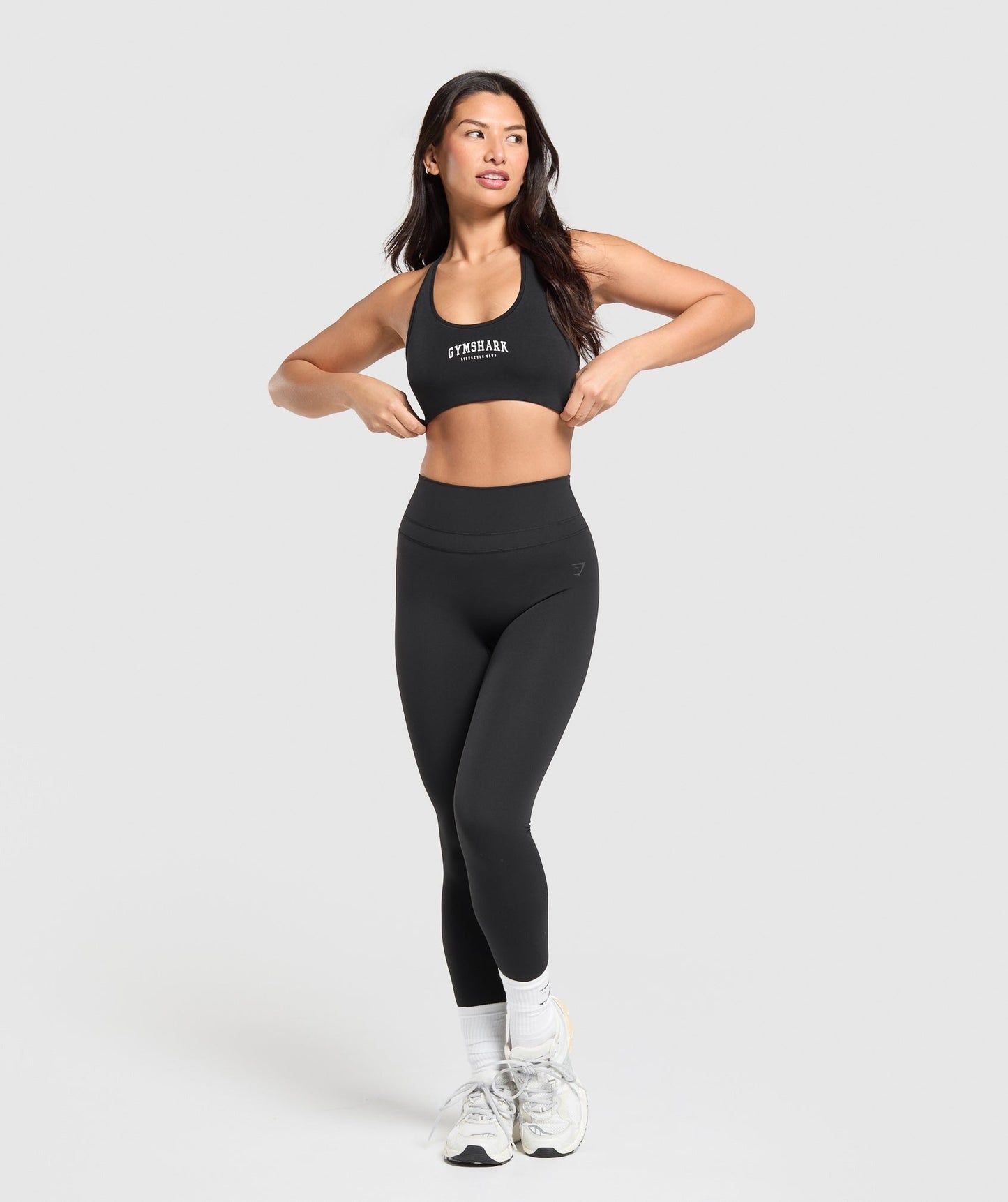 Gymshark Lifestyle Club Cotton Bralette - Black