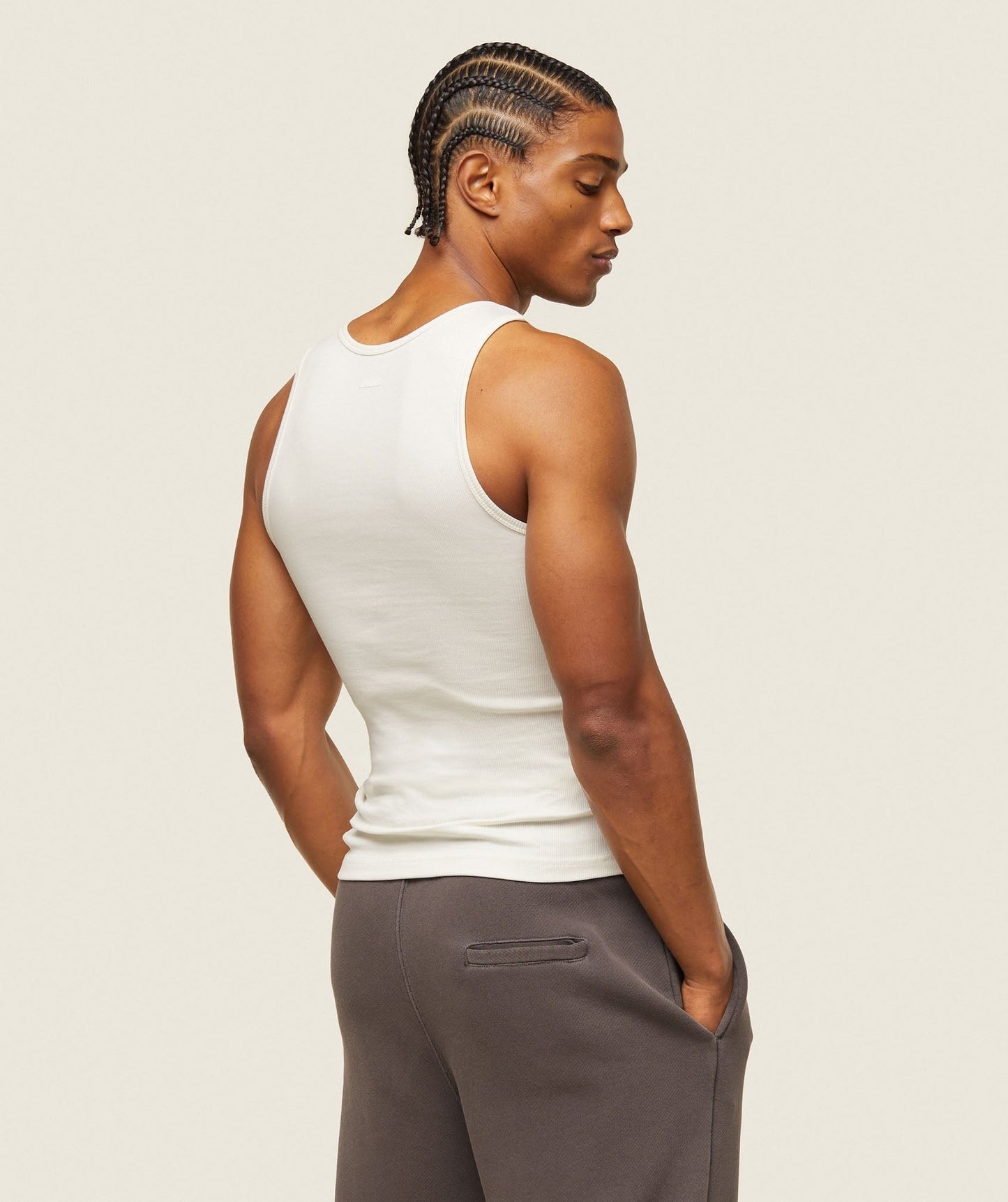 Gymshark everywear Ribbed Tank - Soft White