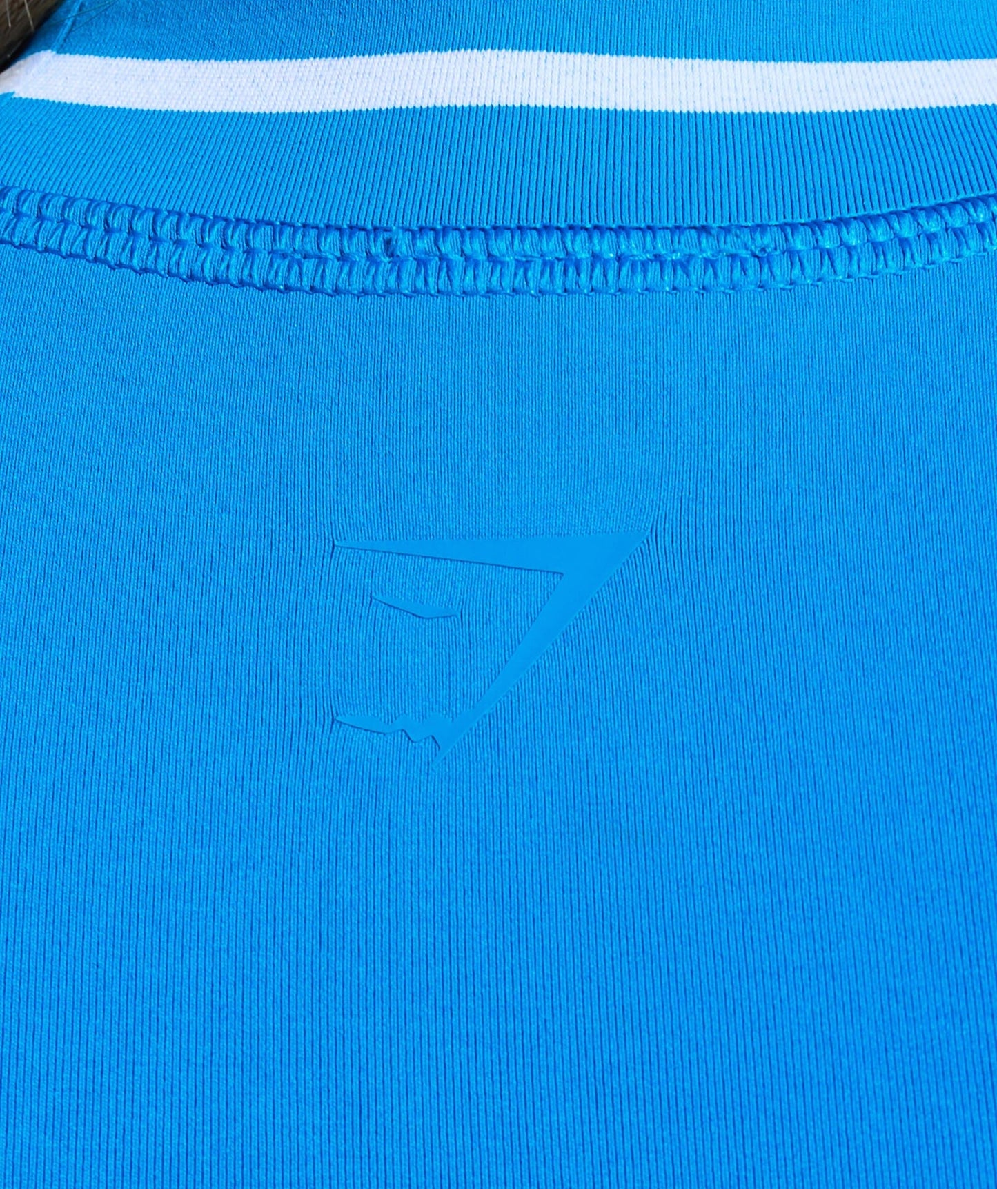 Gymshark Contrast Seamless Midi Tee - Barbell Blue