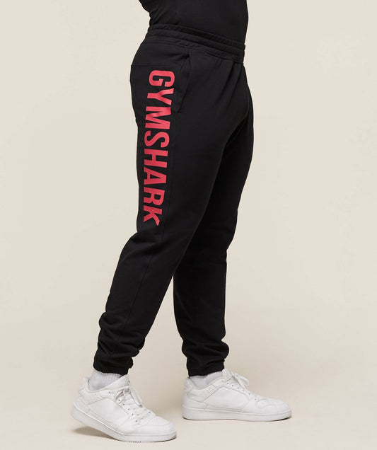 Gymshark Prime Joggers - Black/Vivid Red