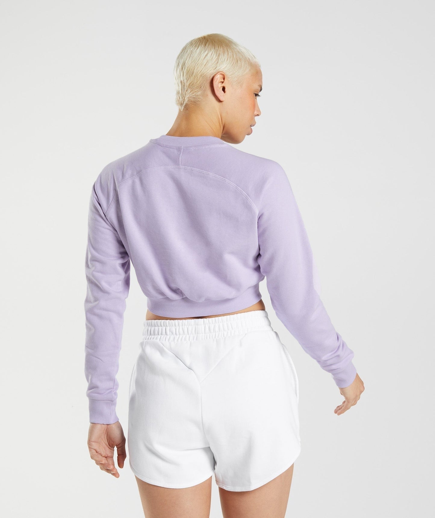 Gymshark Training Crop Sweater - Soft Lilac