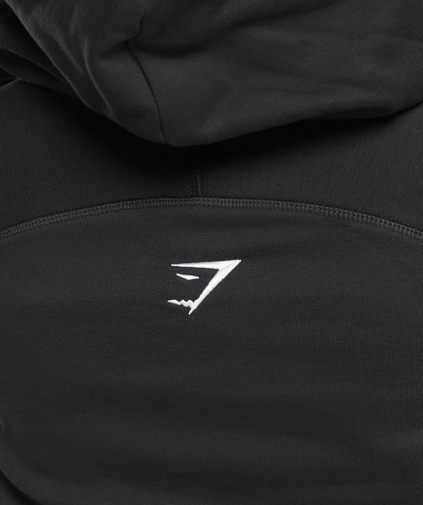 Gymshark Heavy Flex Cropped Hoodie - Black