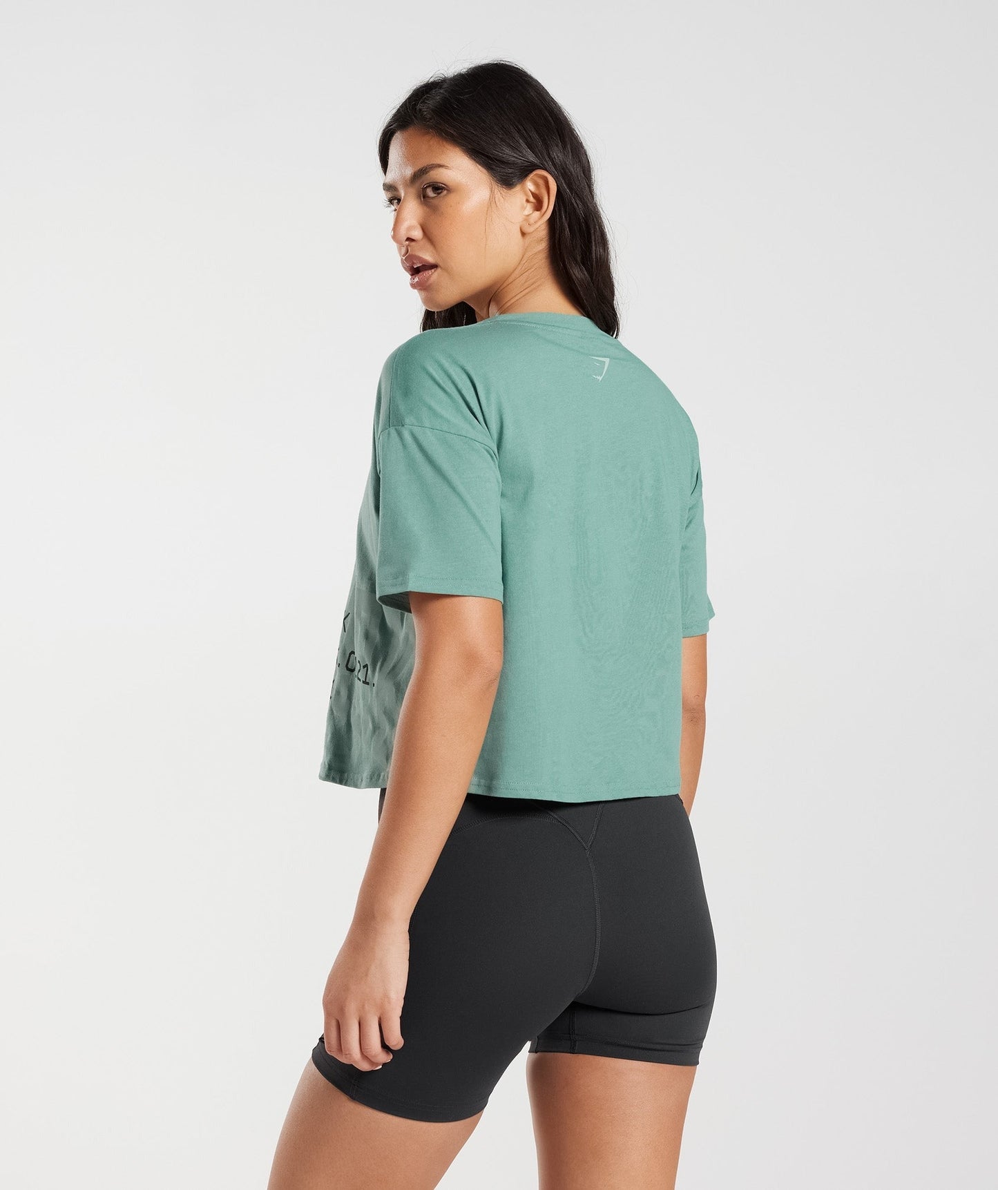 Gymshark Collegiate Midi Top - Ink Teal