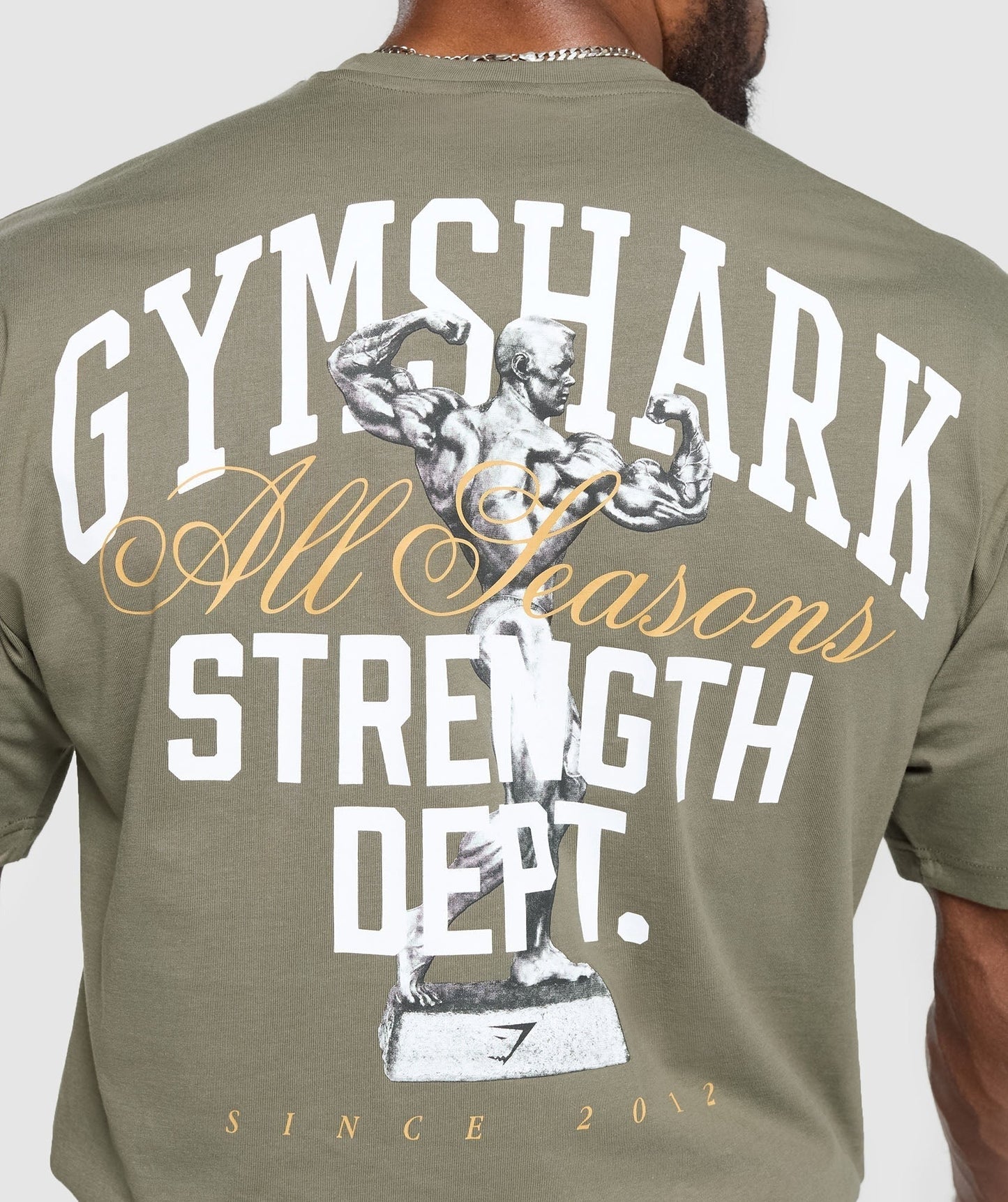 Gymshark Trophy Graphic T-Shirt - Base Green