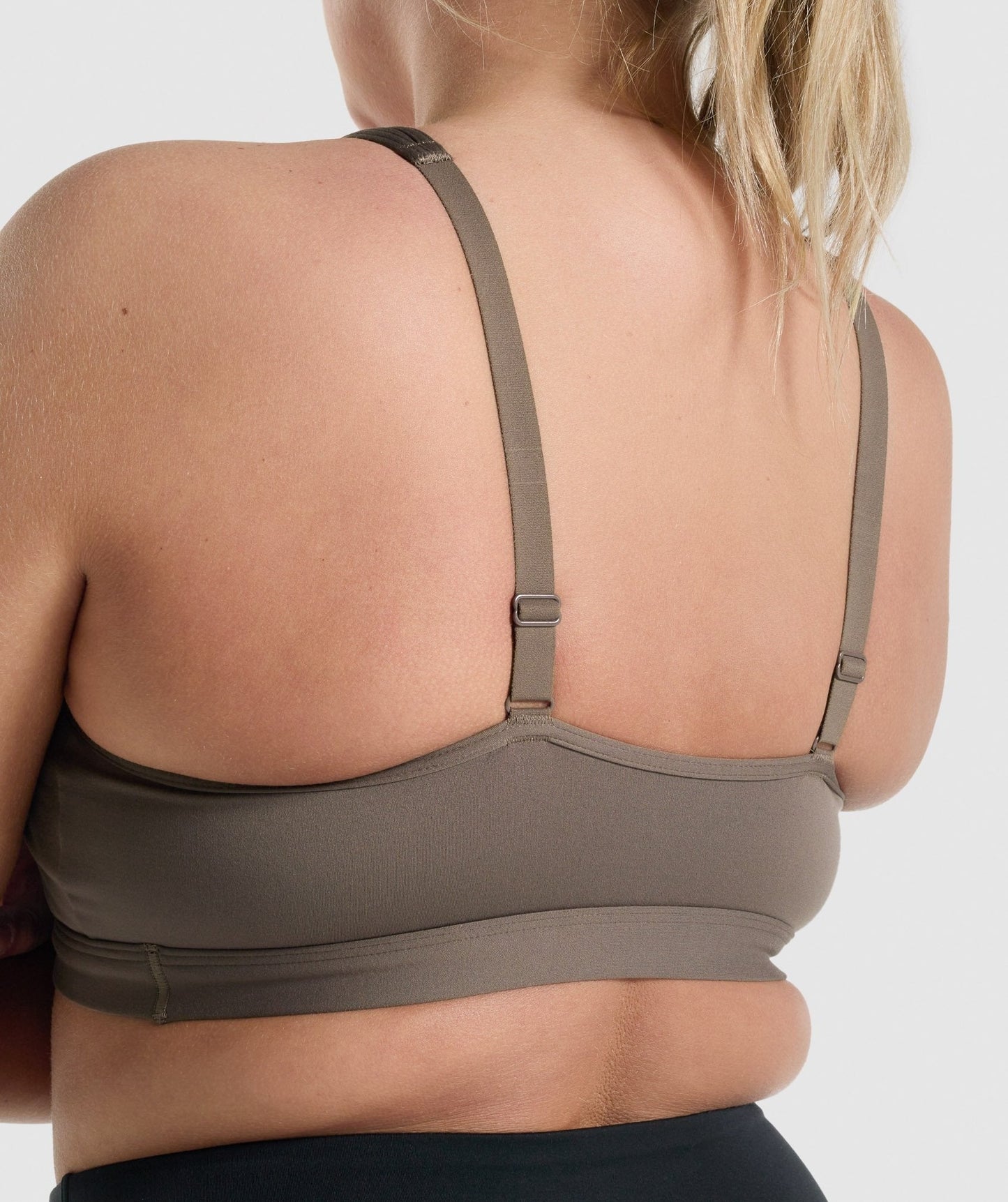 Gymshark Scoop Neck Sports Bra - Brown