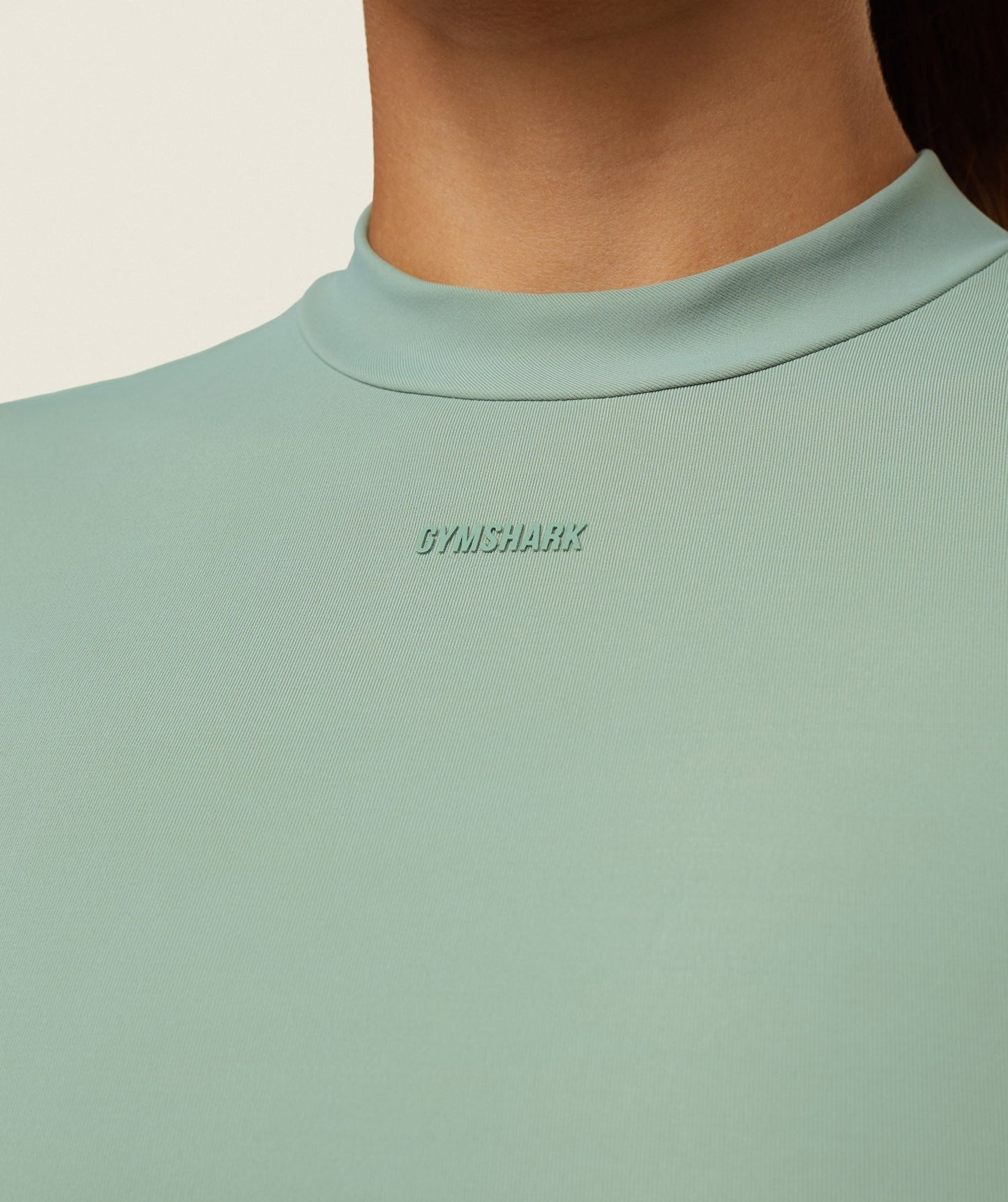 Gymshark everywear Cropped Active Tee - Dollar Green