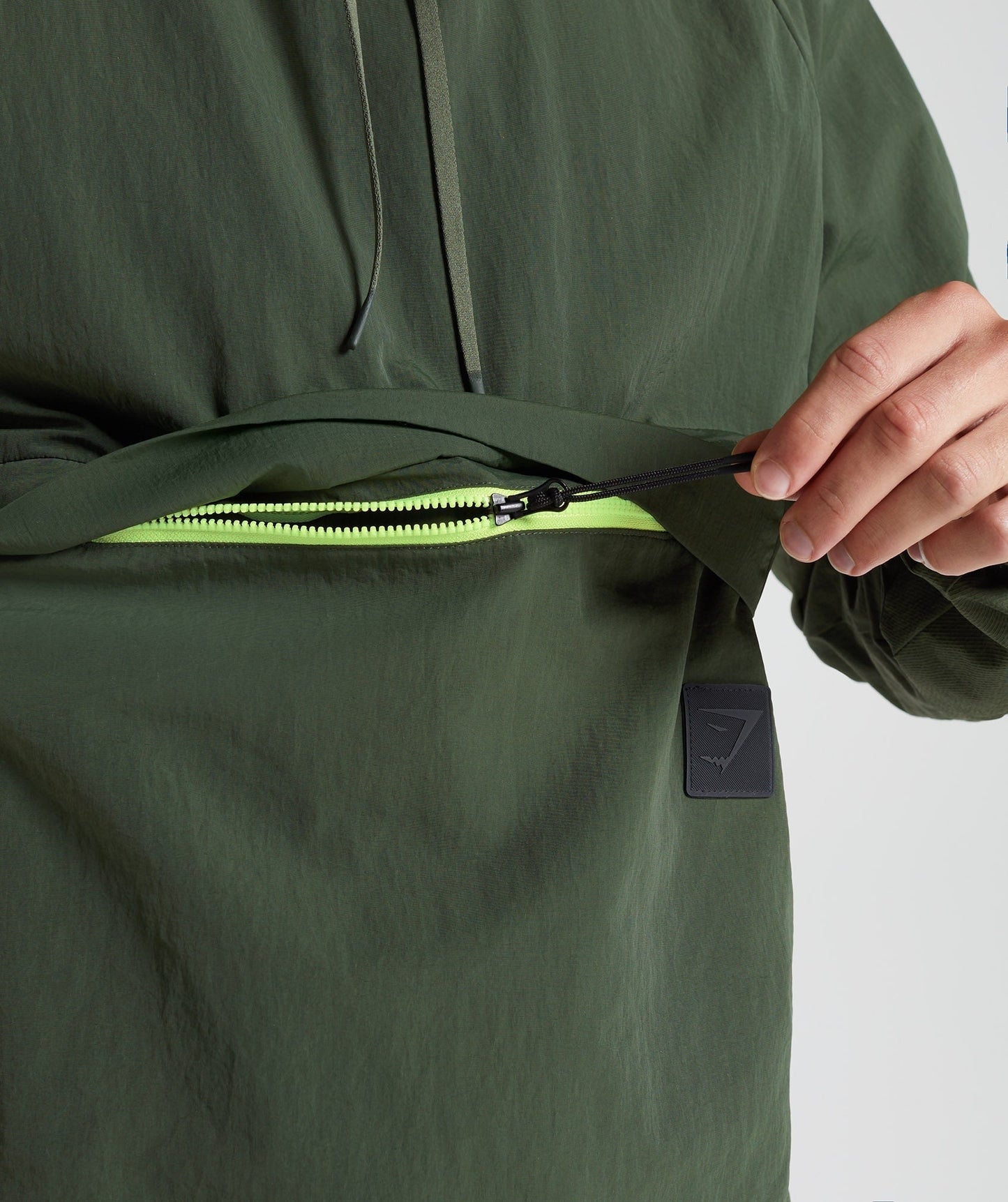 Gymshark Retake Anorak - Moss Olive