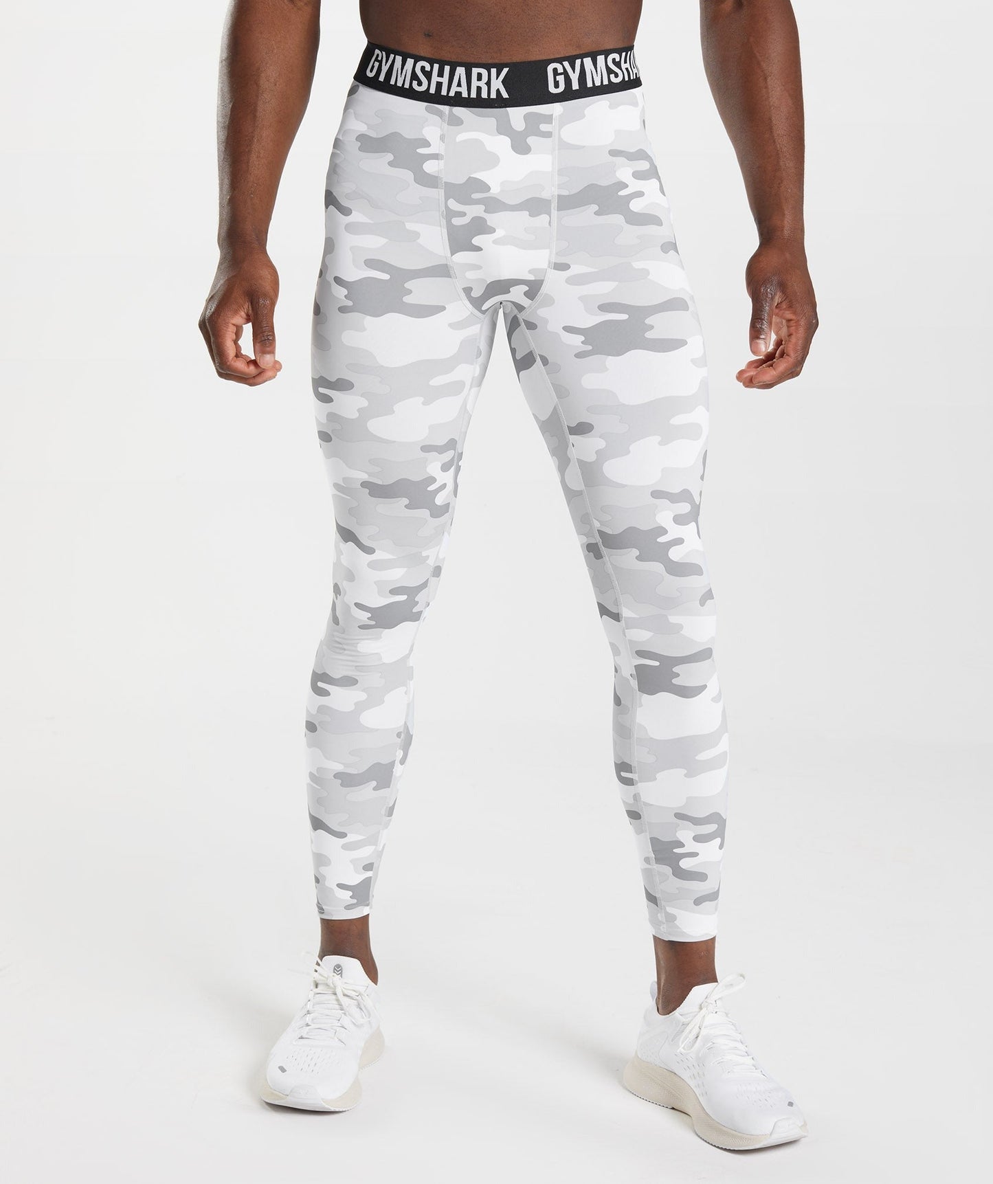 Gymshark Element Baselayer Leggings - Light Grey Print