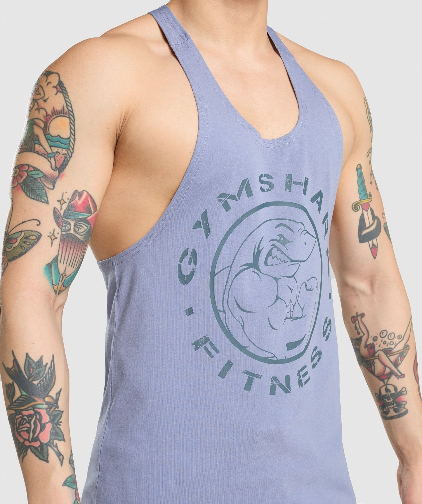 Gymshark Legacy Stringer - Light Blue
