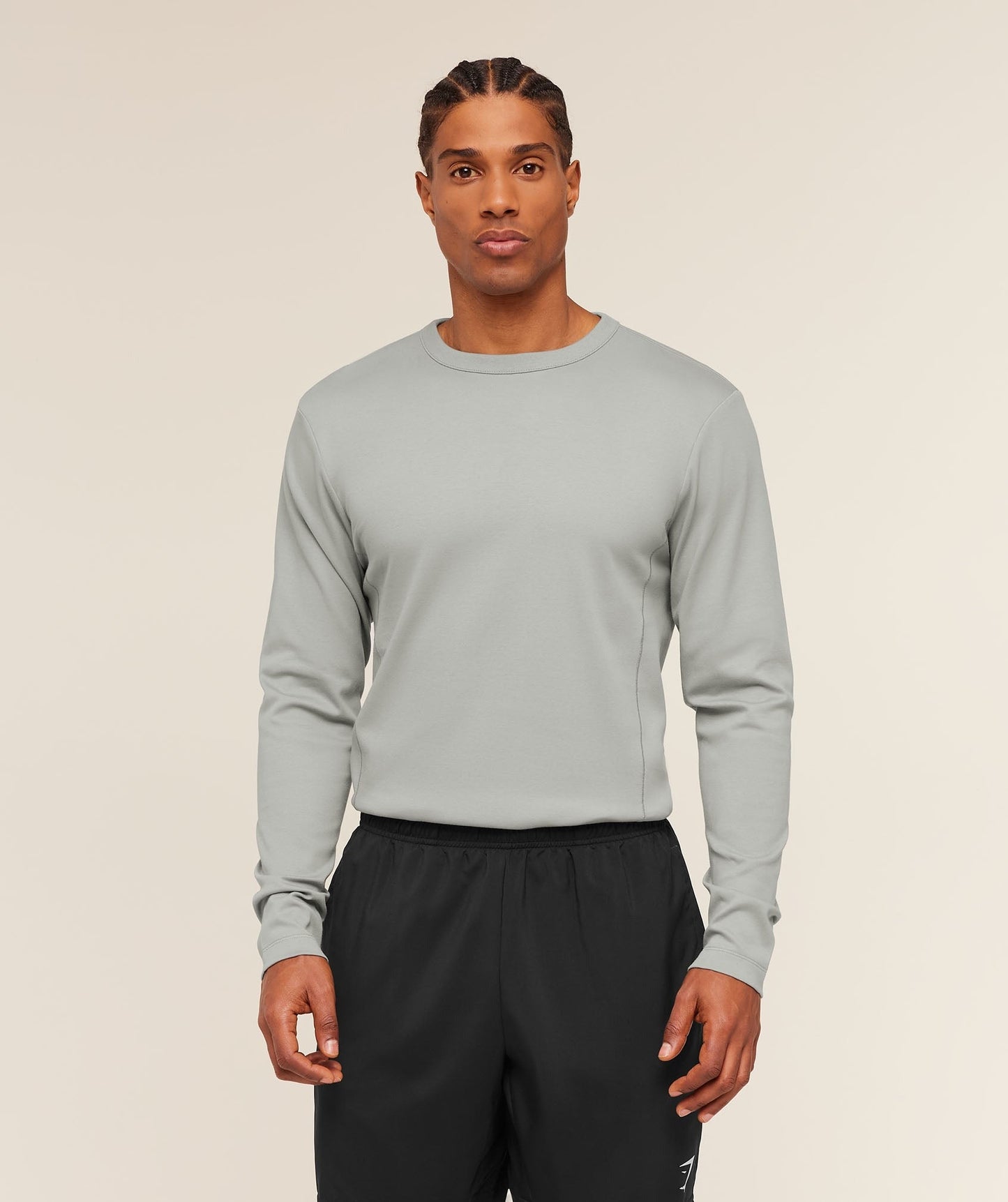 Gymshark Off Duty Long Sleeve T-Shirt - Smokey Grey