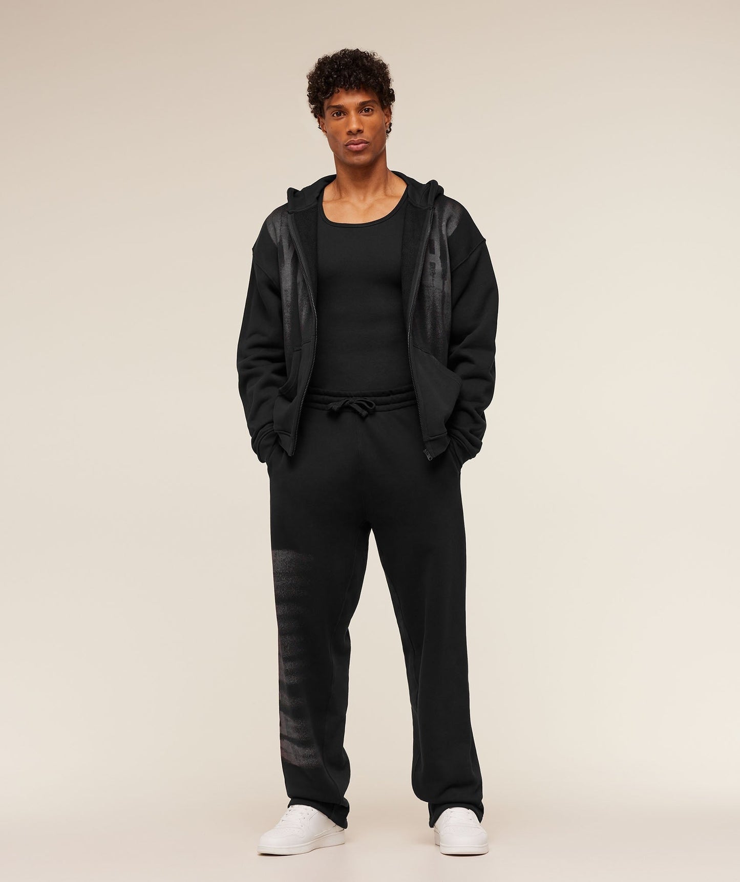 Gymshark Fade Graphic Straight Leg Pants - GS Black