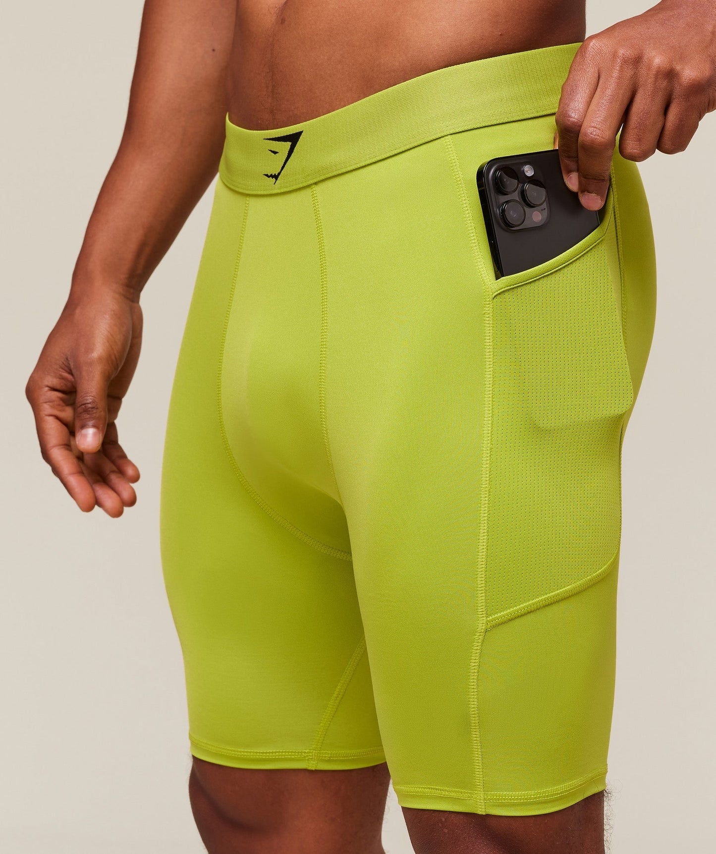 Gymshark Element Baselayer Half Tight - Zest Green