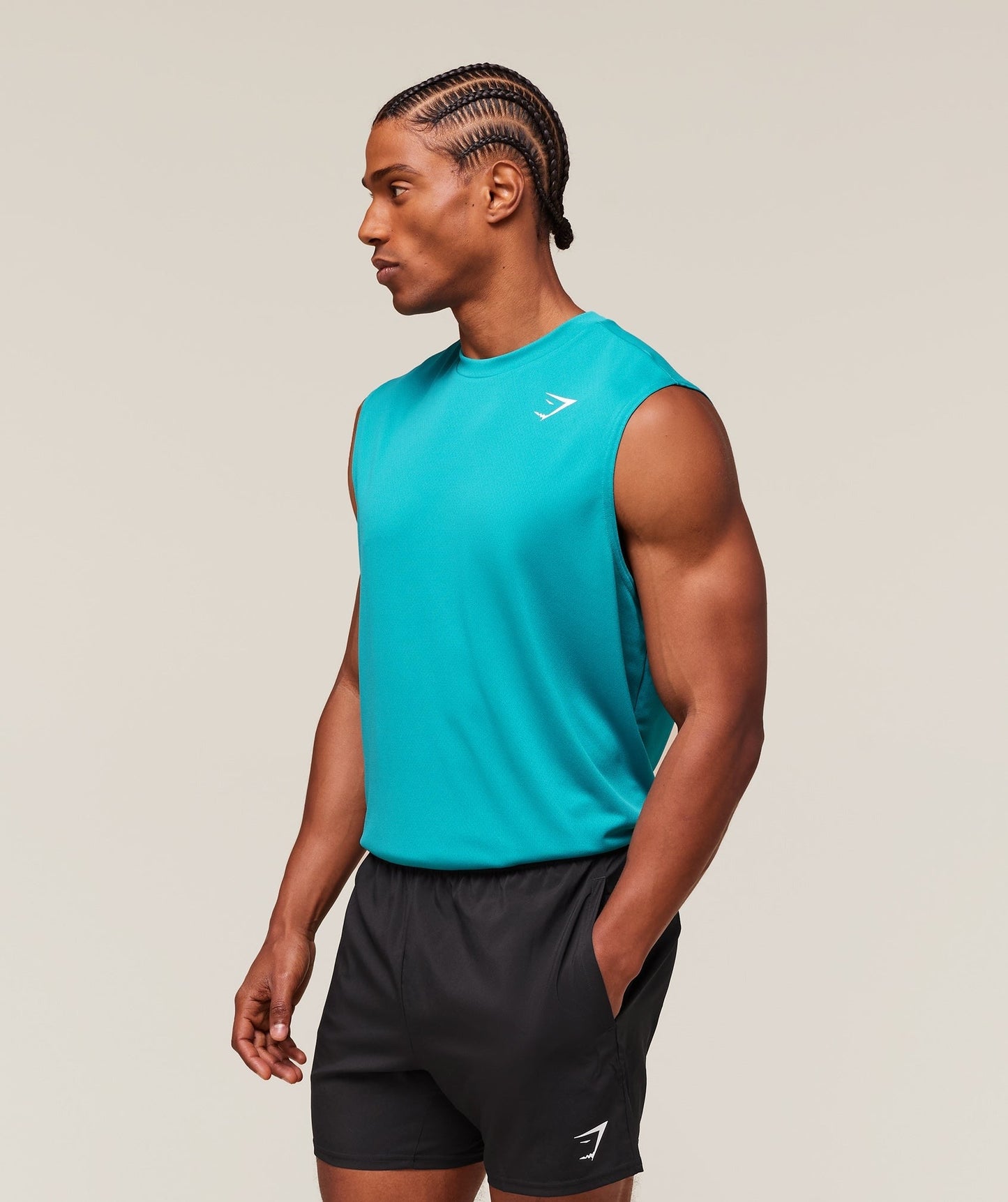 Gymshark Arrival Oversized Tank - Jewel Teal