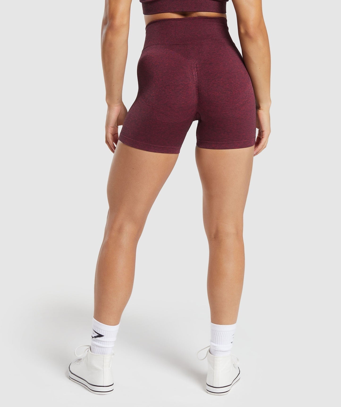Gymshark Lift Seamless Shorts - Vintage Pink/Black Marl