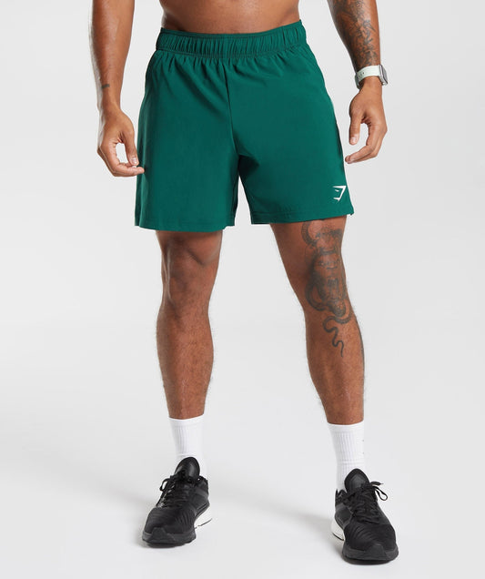 Gymshark Sport 7" Shorts - Woodland Green/Hoya Green