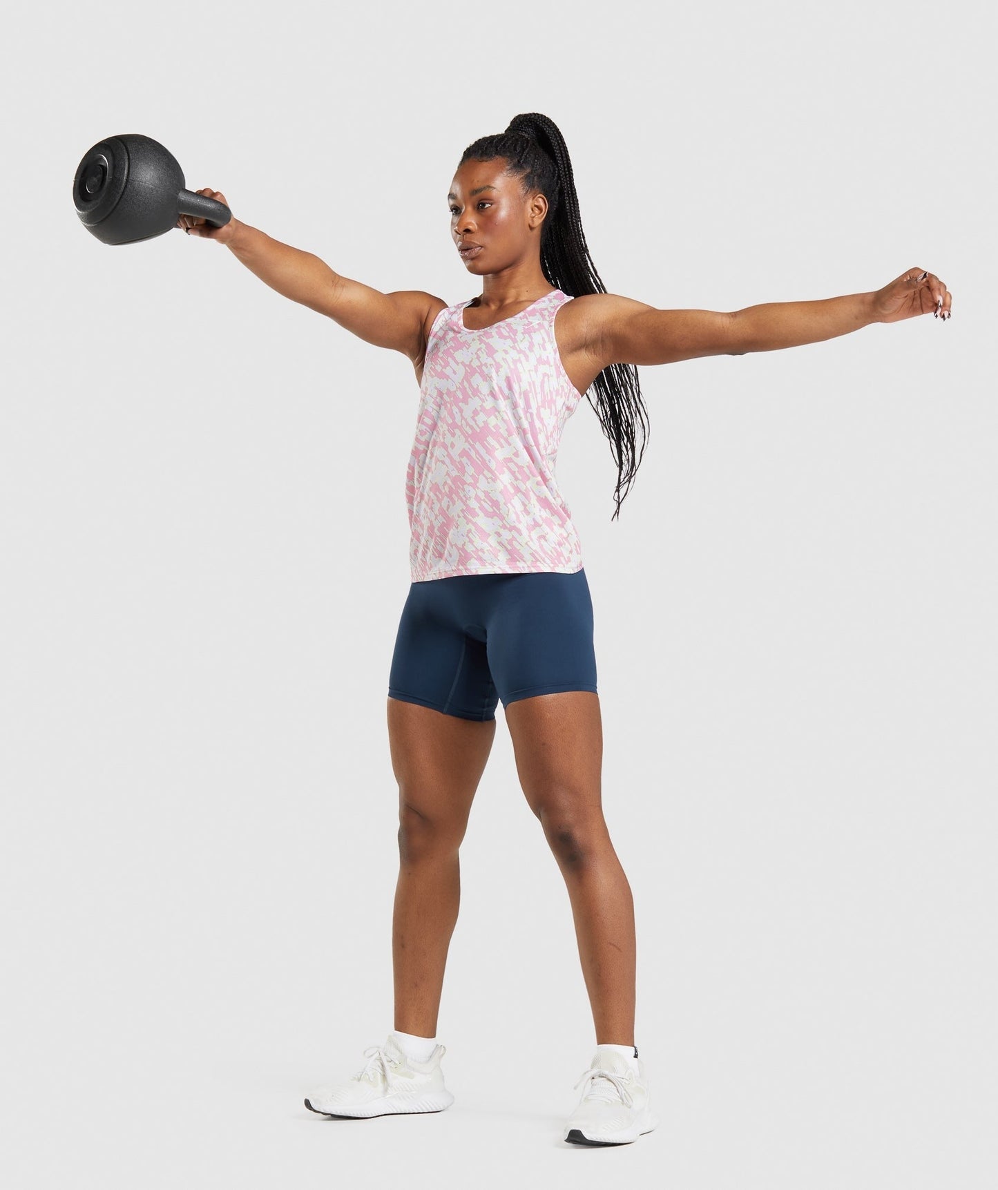 Gymshark Training Vest - Pink Print