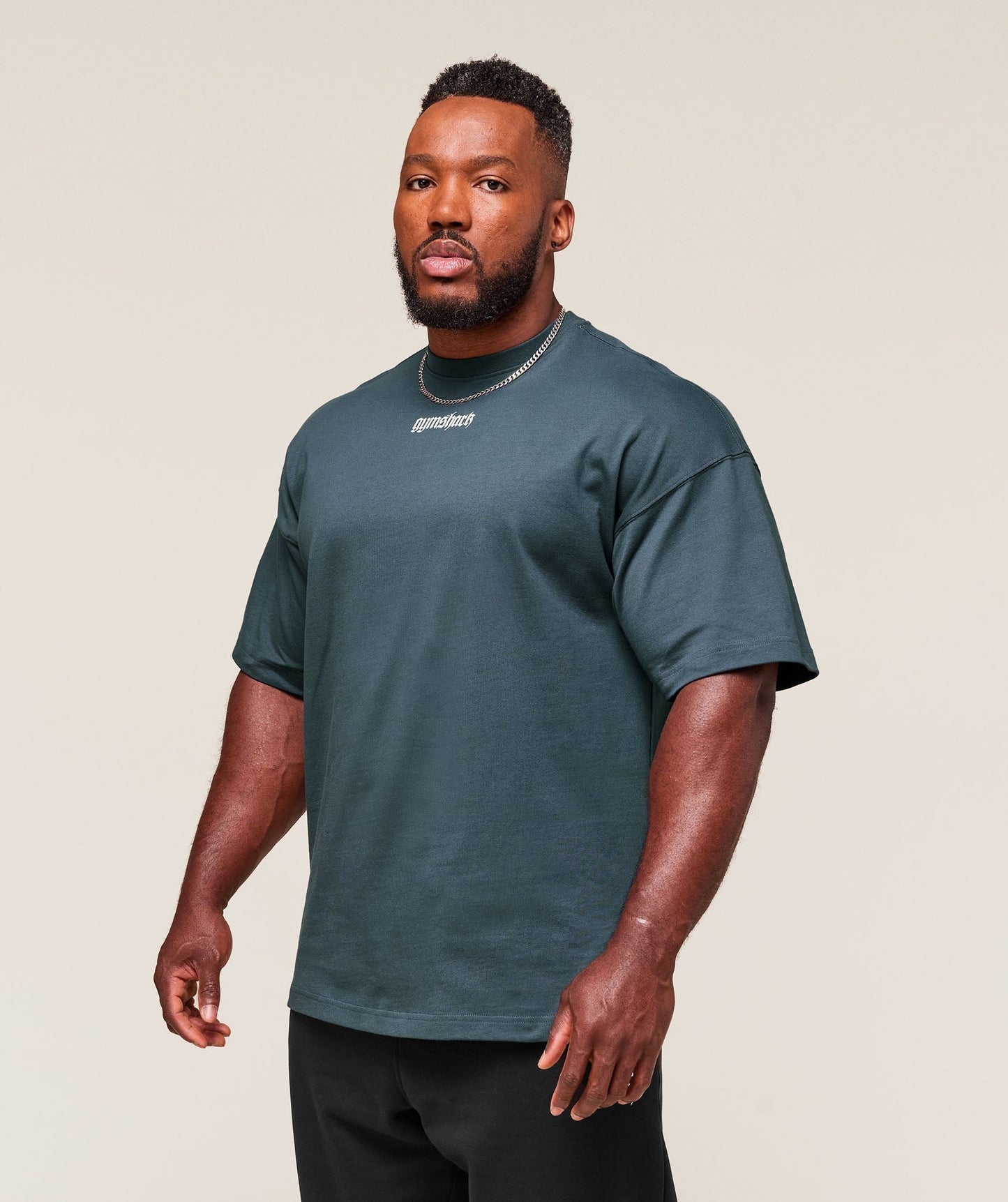Gymshark Prayer Hands T-Shirt - Titanium Blue