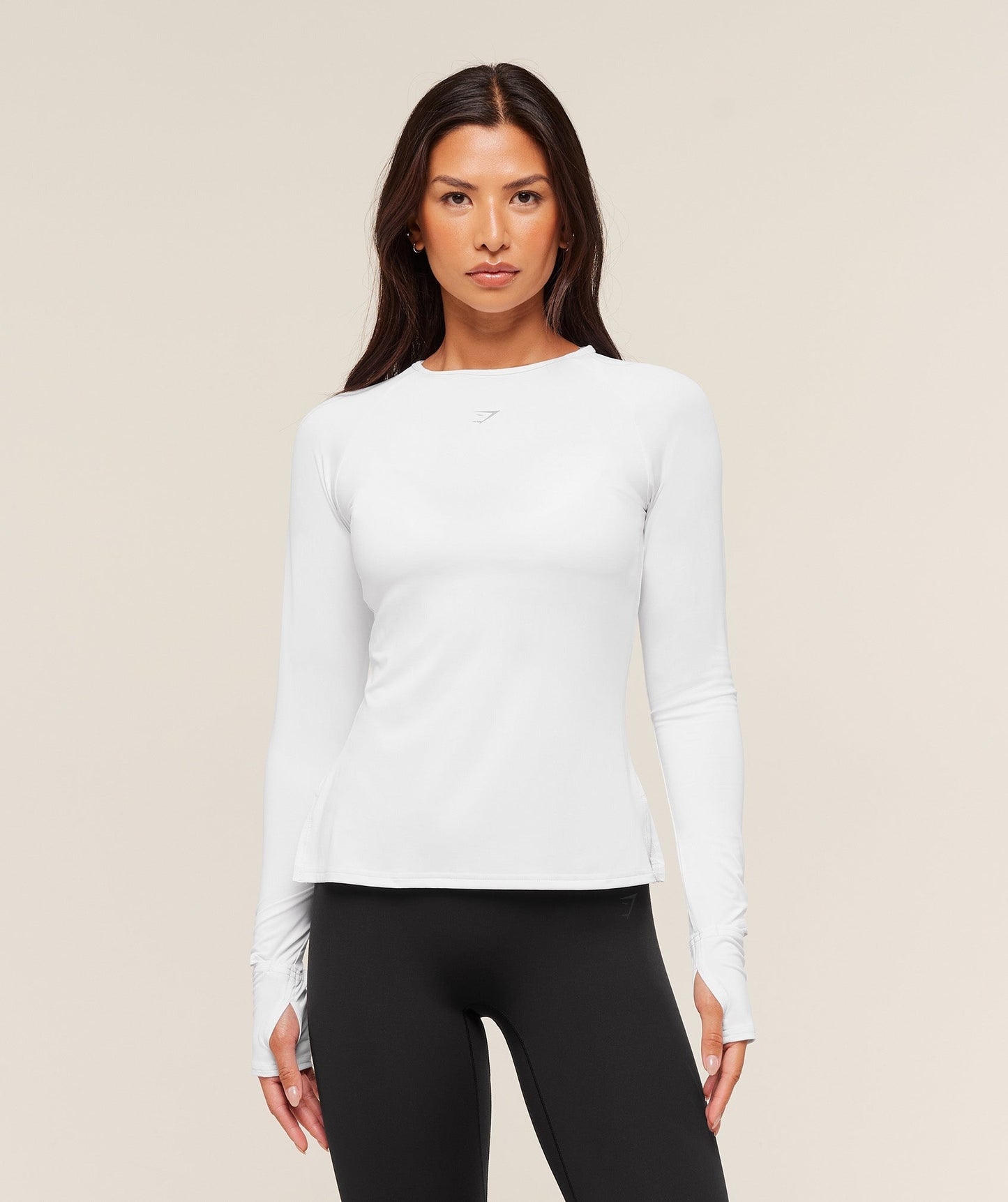 Gymshark Running Sleeve Top - White