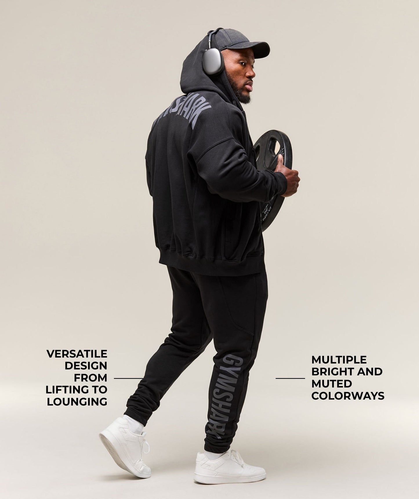 Gymshark Power Wordmark Joggers - Black