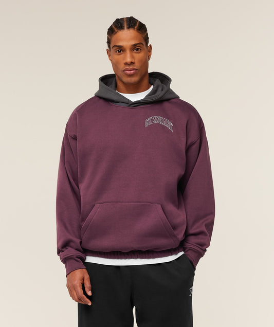Gymshark Collegiate Tech Hoodie - GS Impact Burgundy