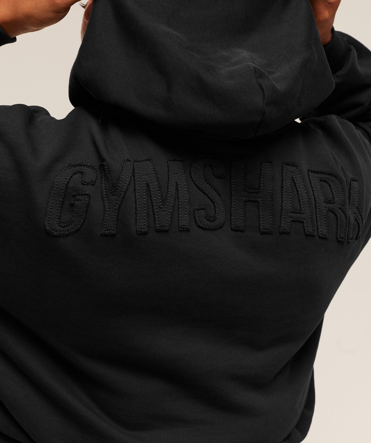 Gymshark Power Washed Oversized Hoodie - Black/Acid Wash