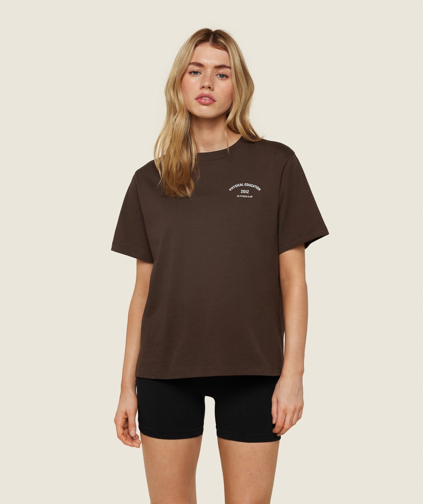 Gymshark Phys Ed Graphic T-Shirt - Archive Brown