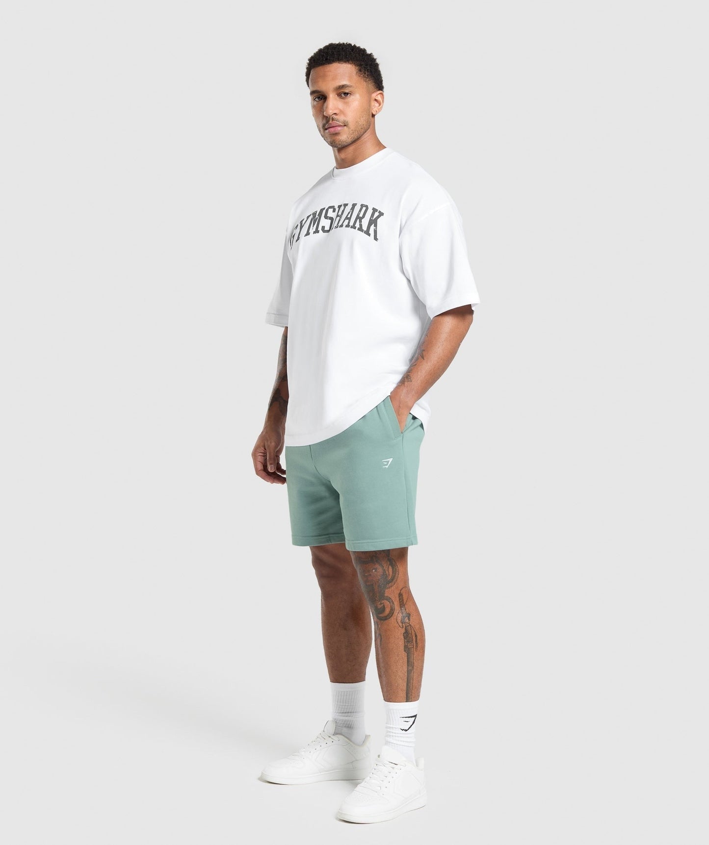 Gymshark Rest Day Essentials Shorts - Celeste Blue