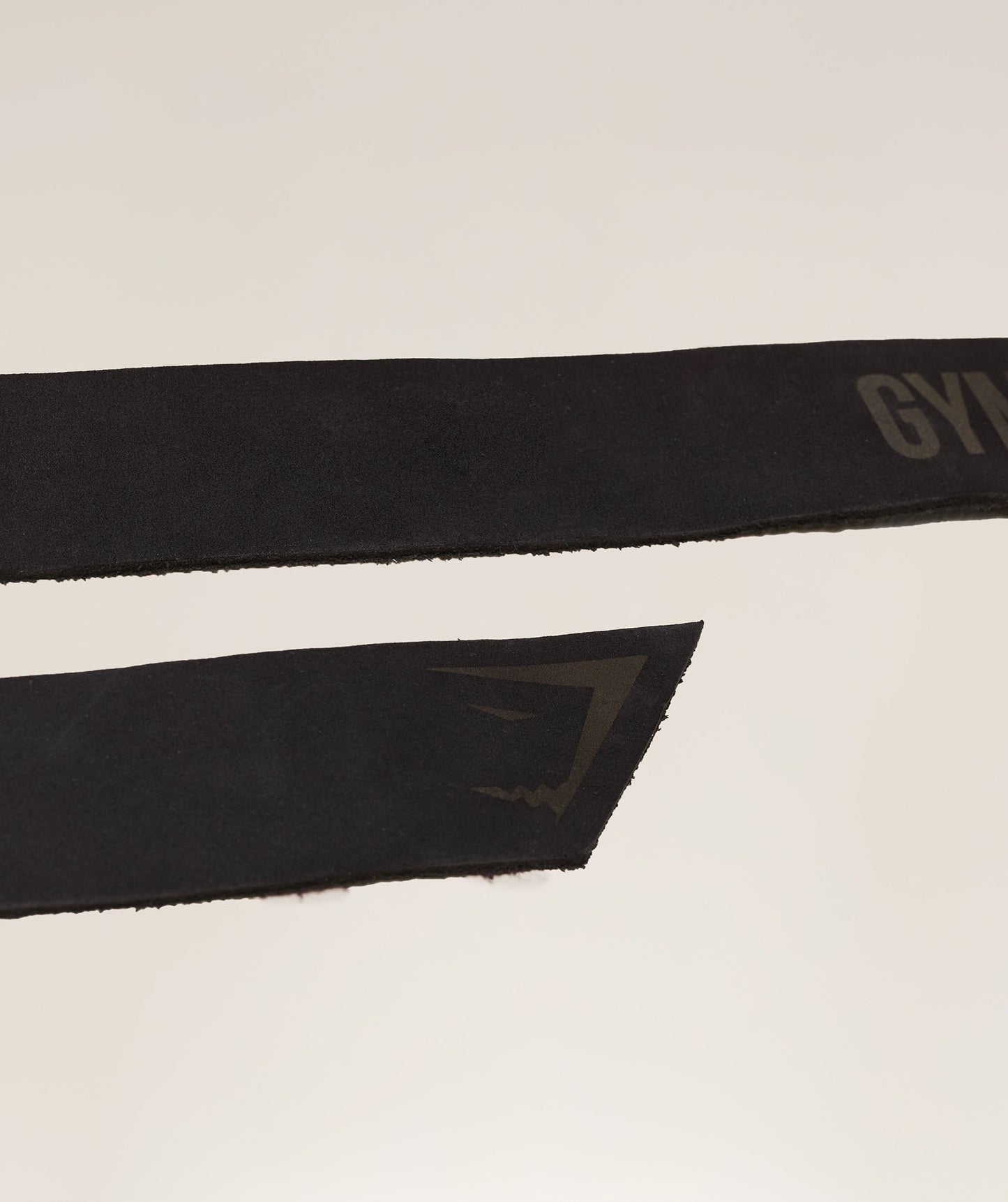 Gymshark Leather Lifting Straps - Asphalt Grey