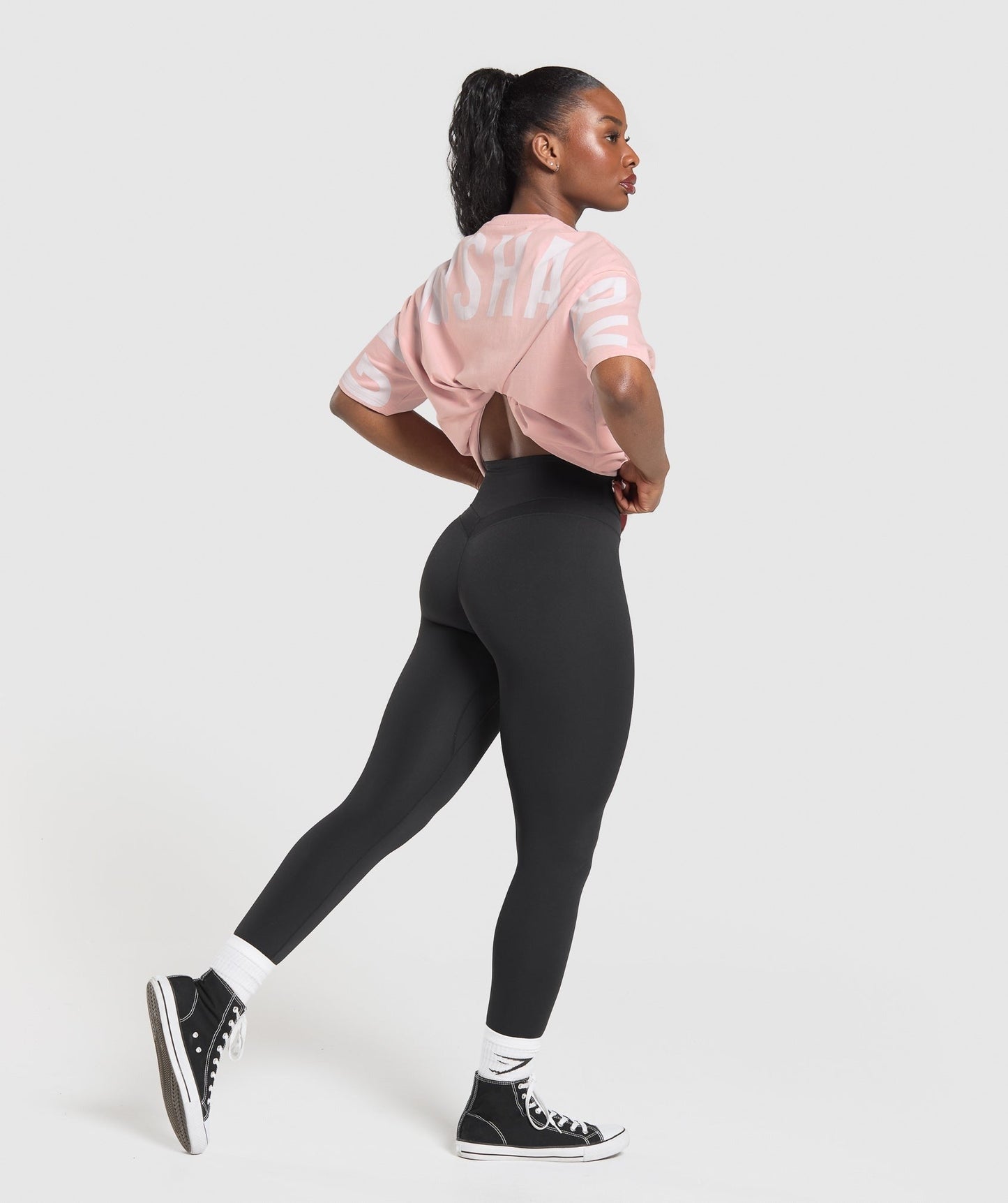 Gymshark Wordmark Graphic T-Shirt - Lift Pink